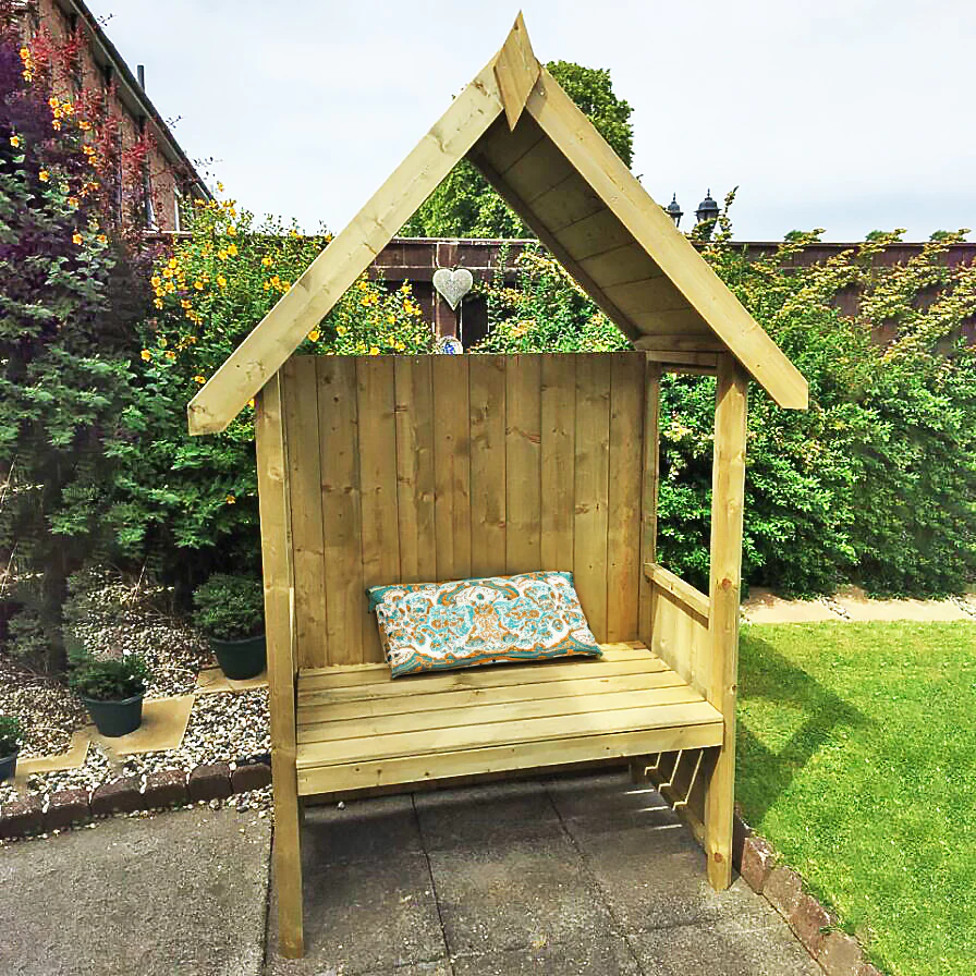 Hebe Pressure Treated Arbour - Image 2