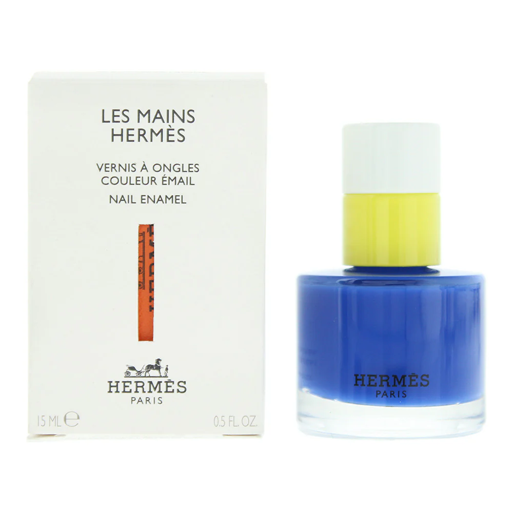 Hermes Paris Nail Enamel 62 Bleu Electrique Nail Polish 15ml