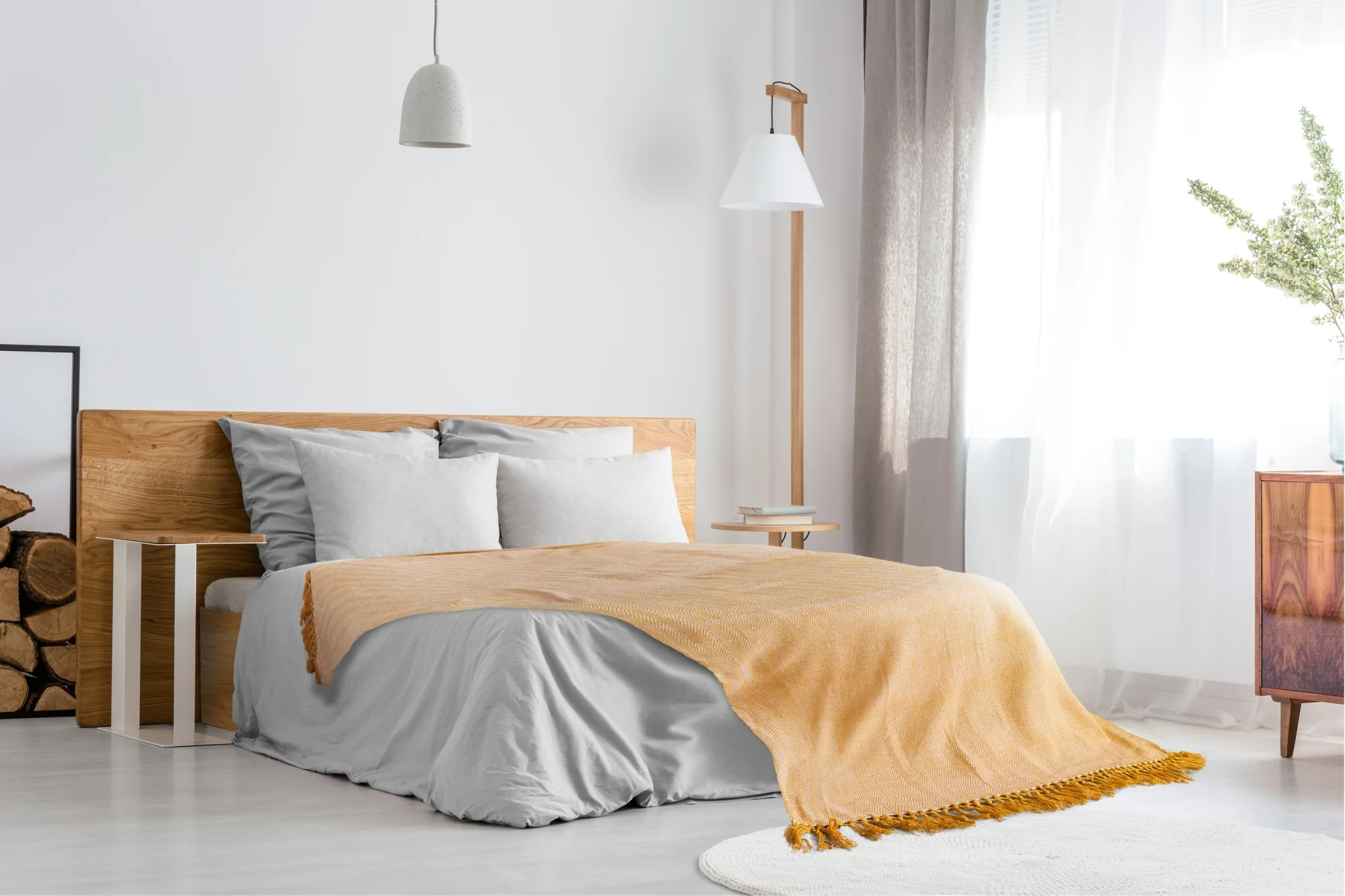 Herringbone - Recycled Cotton Throw In Ochre (50x60") - Image 7