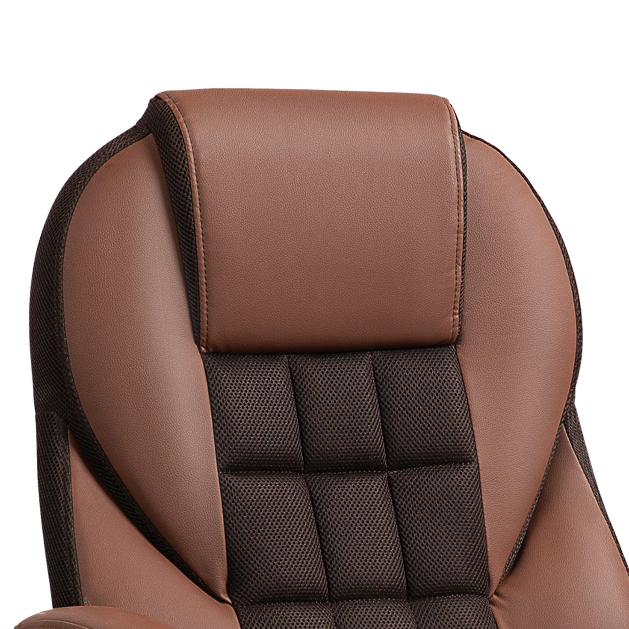 High Back Executive Office Chair PU Leather Desk Chair With Swivel Wheels - Black/Brown/Grey - Image 26