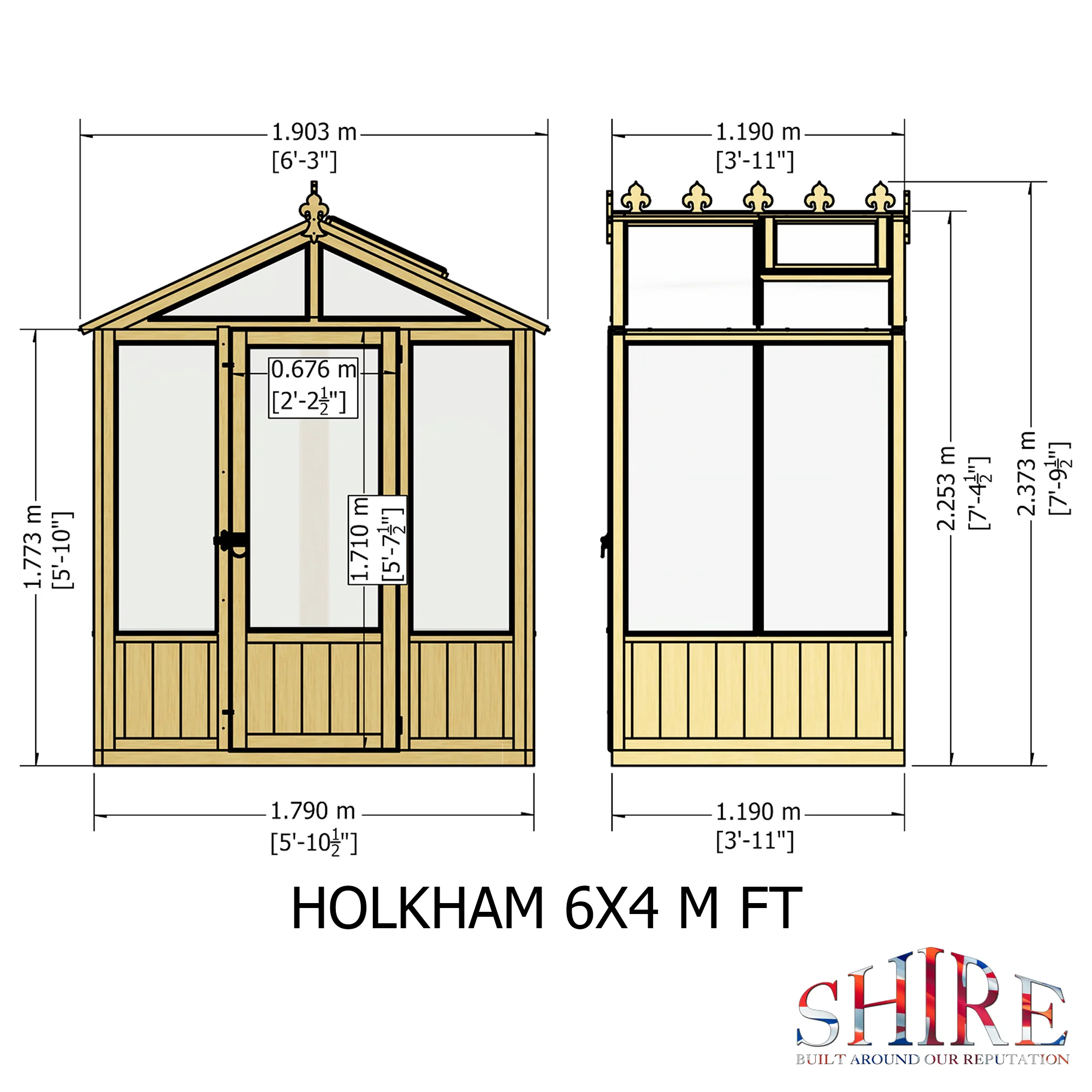 Holkham 4 Ft X 6 Ft Greenhouse - Image 8