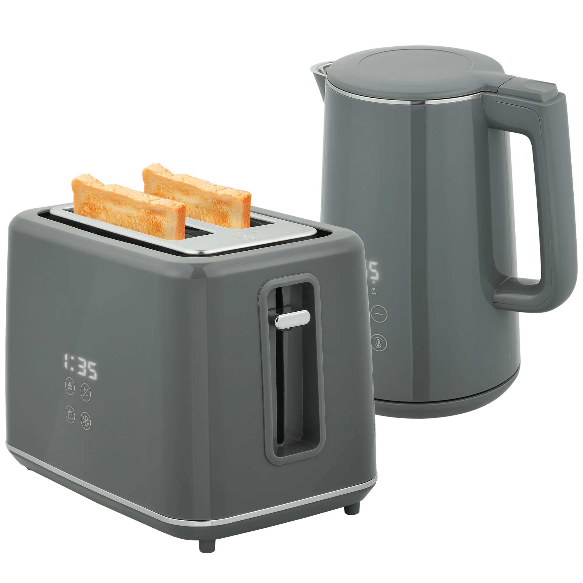 HOMCOM 1.5L 3000W Fast Boil Electric Kettle And 2 Slice Toaster Set - Image 10
