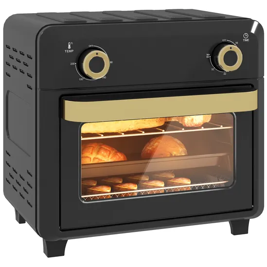 HOMCOM 10L Cream Air Fryer Oven, Electric Oven, Grill, Roast, Bake, 1000W - Image 10