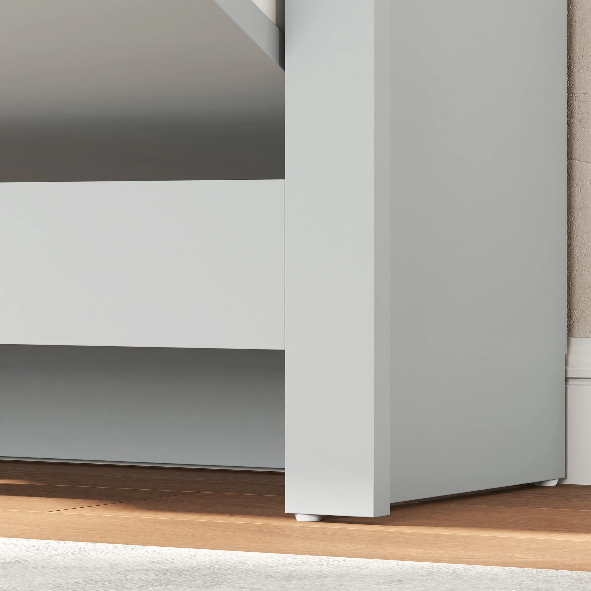 HOMCOM 12-Shoe Storage Cabinet 4 Shelves 2 Drawers Tabletop - Image 27