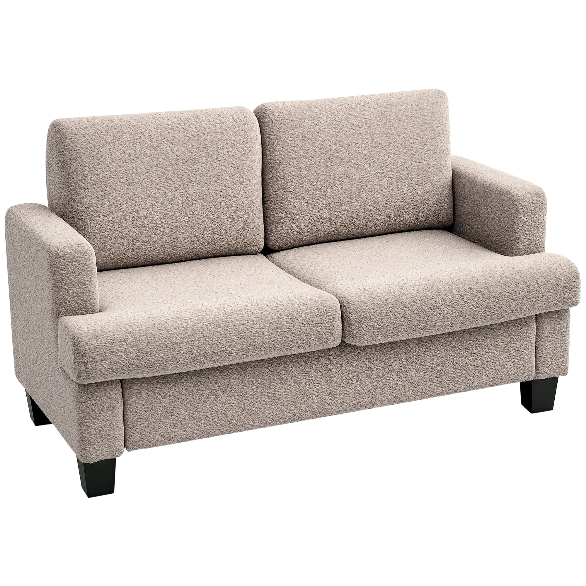 HOMCOM 138 cm Chenille Fabric Loveseat Sofa with S-springs - Image 10