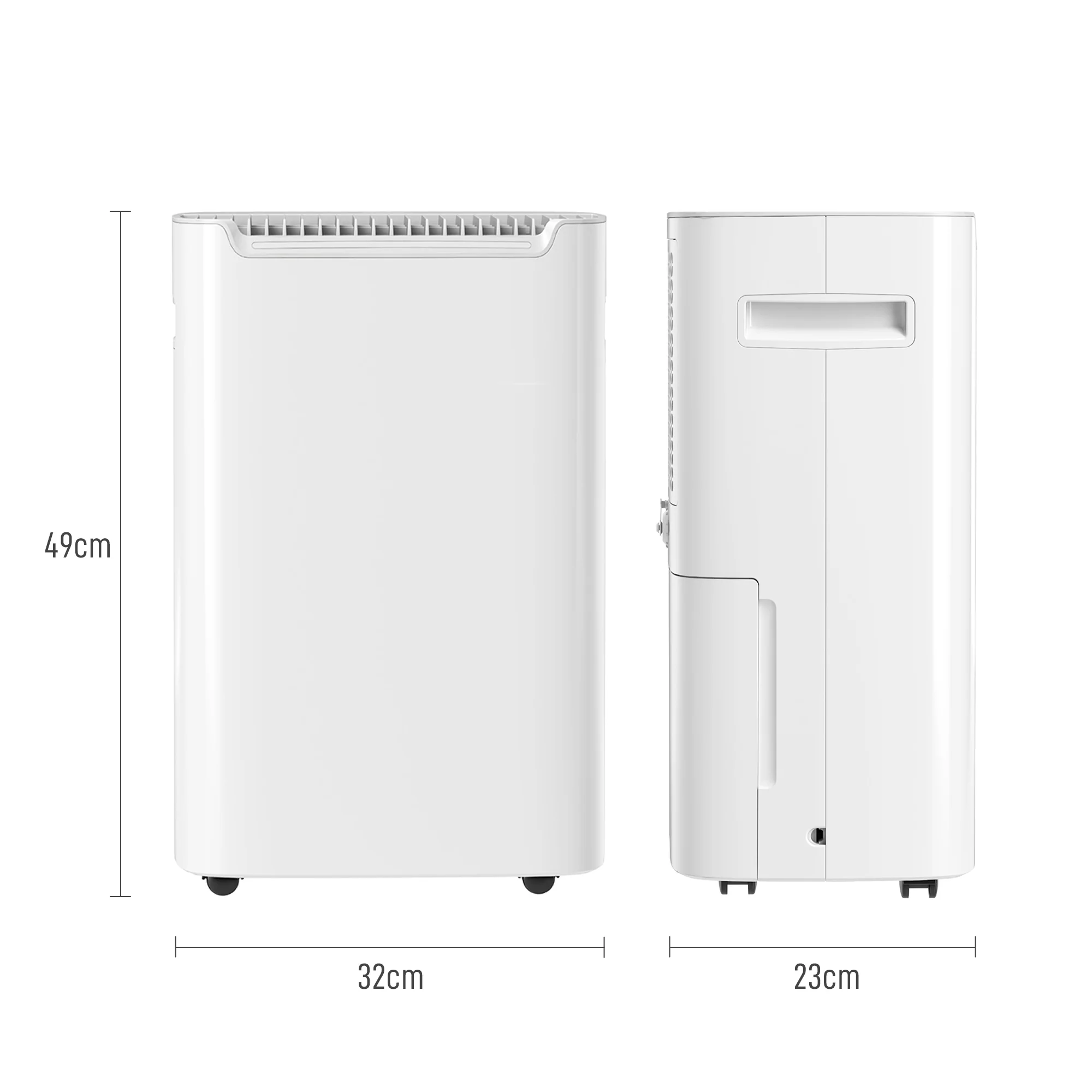 HOMCOM 20L/Day Dehumidifier For Home Damp, With 24H Timer, White - Image 5
