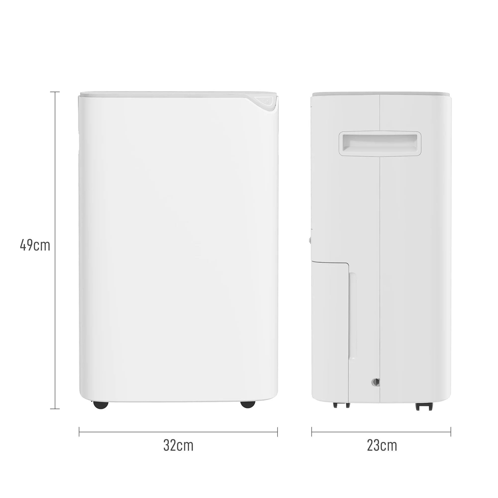 HOMCOM 20L/Day Small Dehumidifier For Home Damp Laundry, With 24H Timer - Image 6