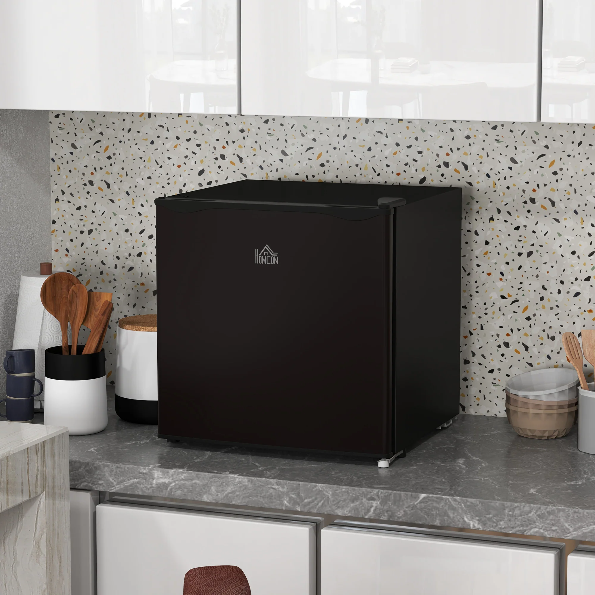 HOMCOM 35L Tabletop Freezer With Adjustable Temperature Wire Shelf - Image 11