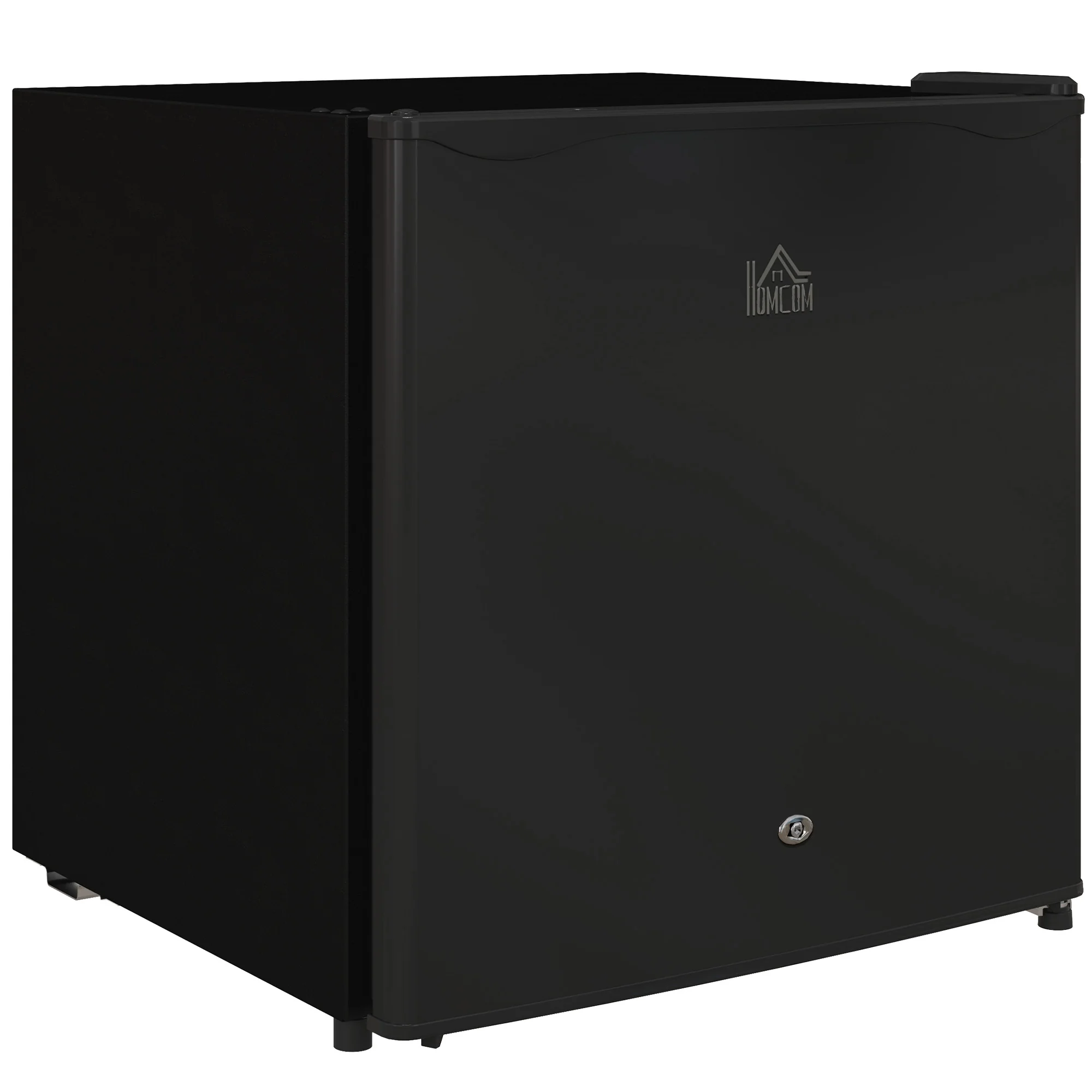 HOMCOM 46L Counter Top Fridge Mini Fridge With Lock Chiller Box