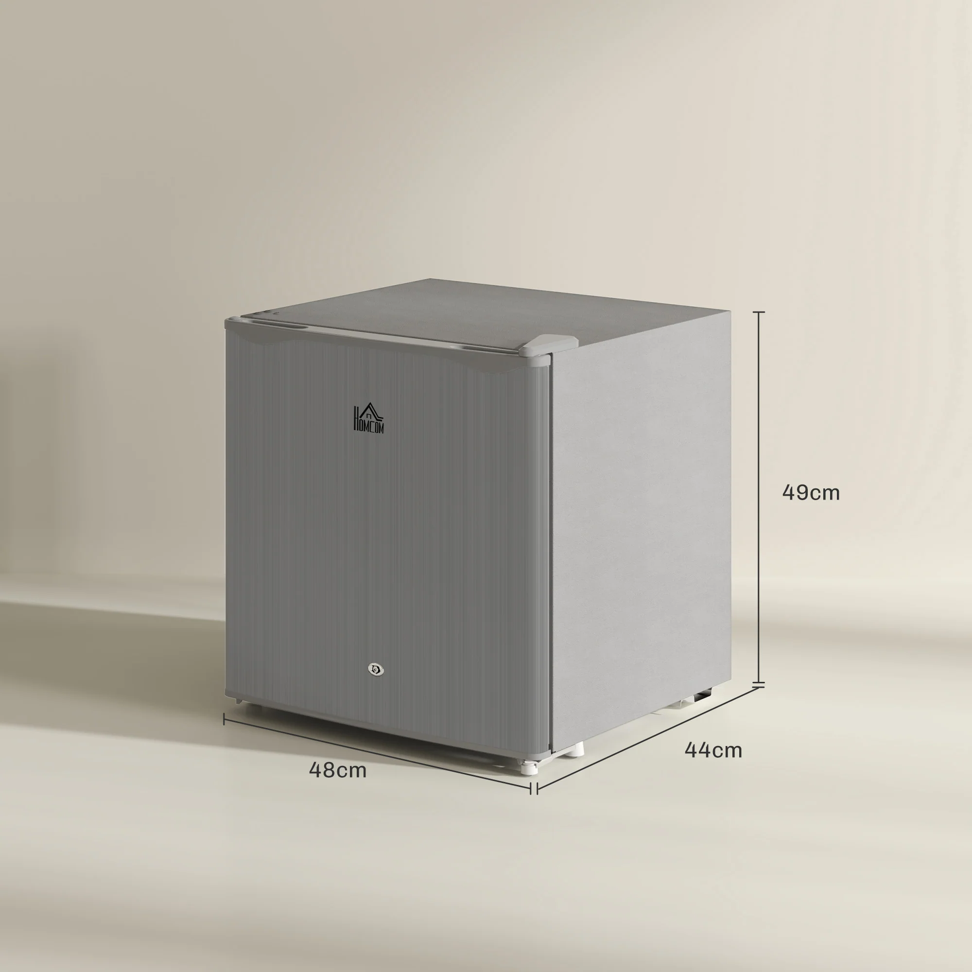HOMCOM 46L Counter Top Fridge Mini Fridge With Lock Chiller Box - Image 23