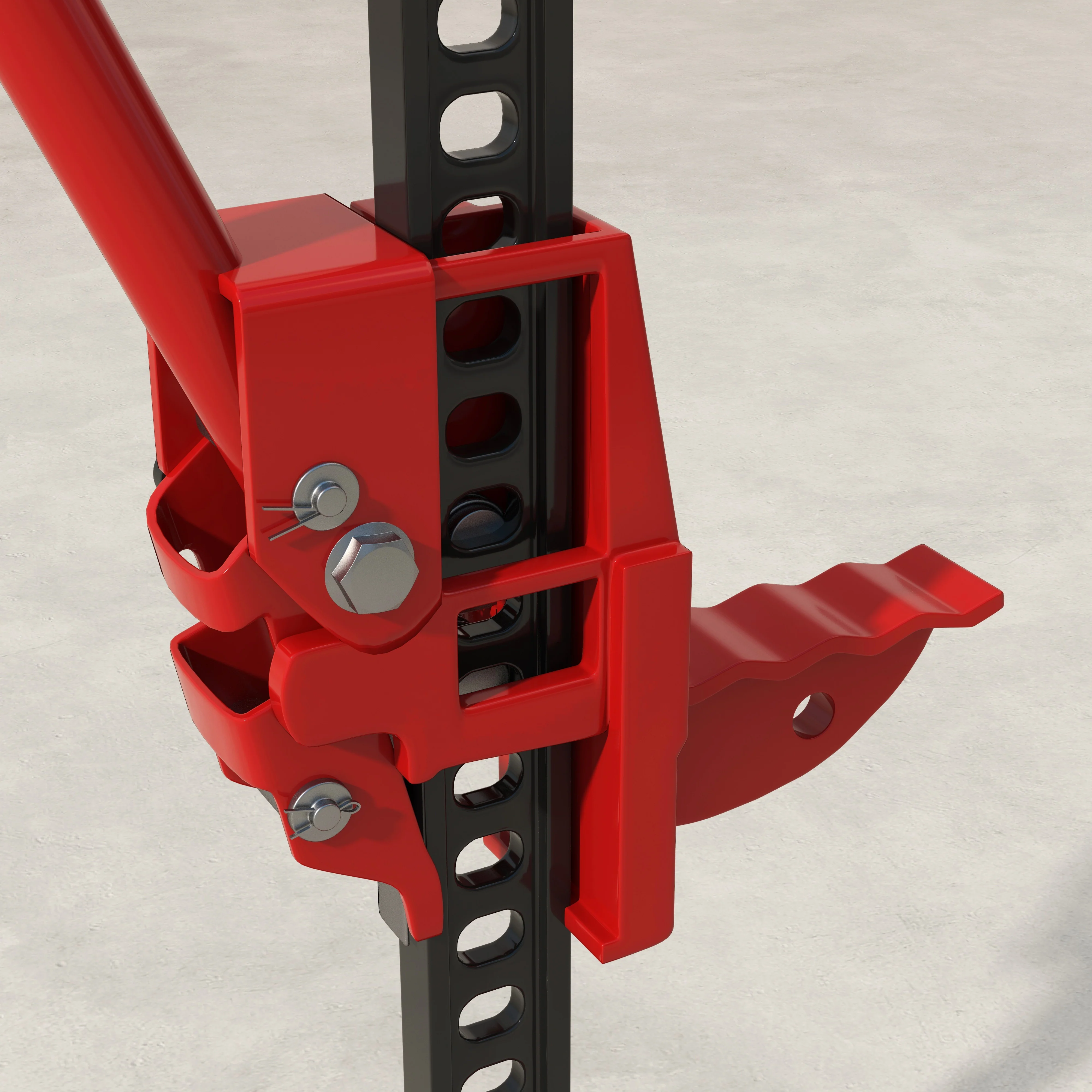 HOMCOM 48 Inch 3 Tonne High Lift Farm Jack For 4x4 Tractors Trucks, Red - Image 9