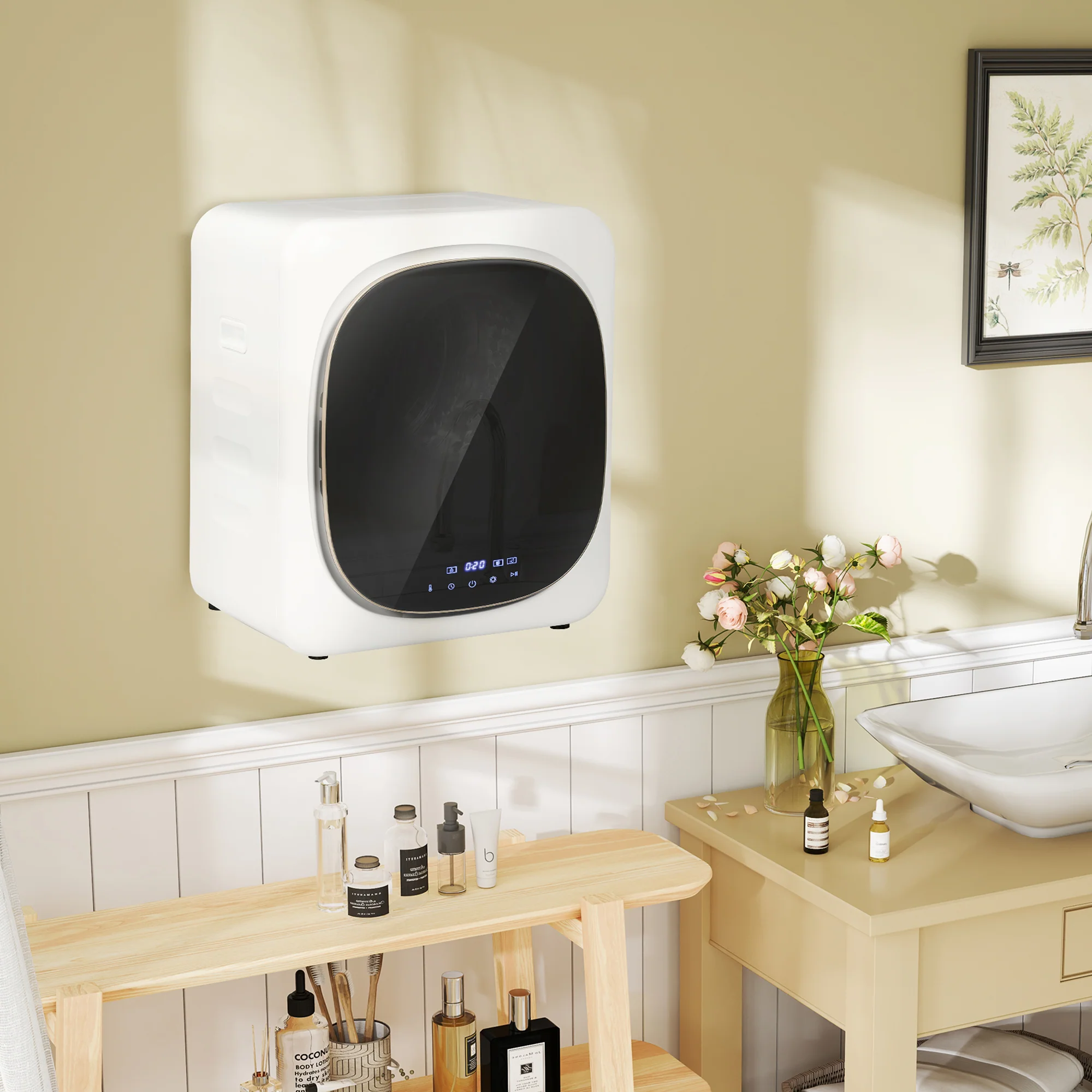 HOMCOM 4kg 800W Vented Tumble Dryer With Deodorize, Smart Mode - Image 2