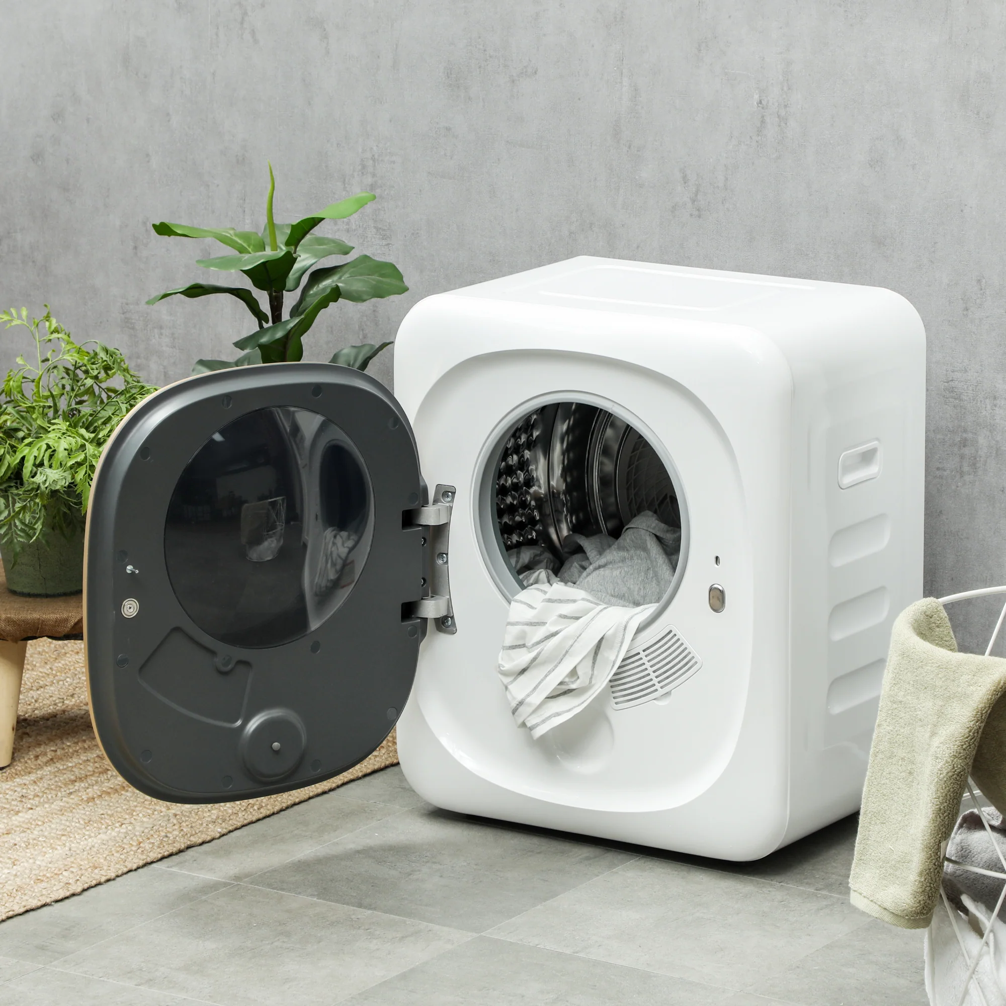 HOMCOM 4kg 800W Vented Tumble Dryer With Deodorize, Smart Mode - Image 9