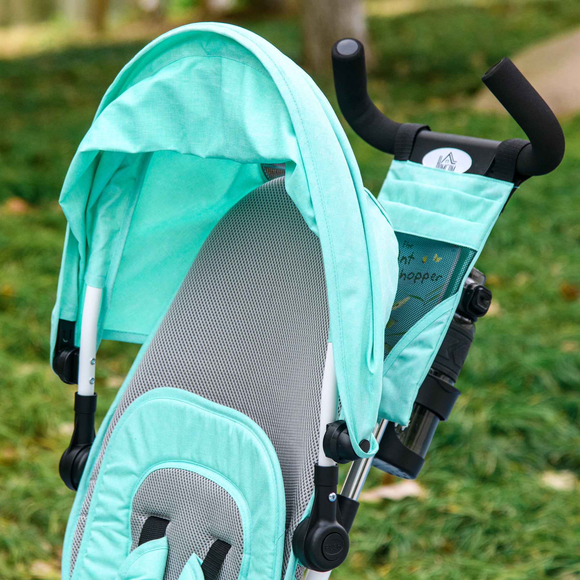 HOMCOM 6 In 1 Kids Trike, Stroller With Parent Handle, Green - Image 9