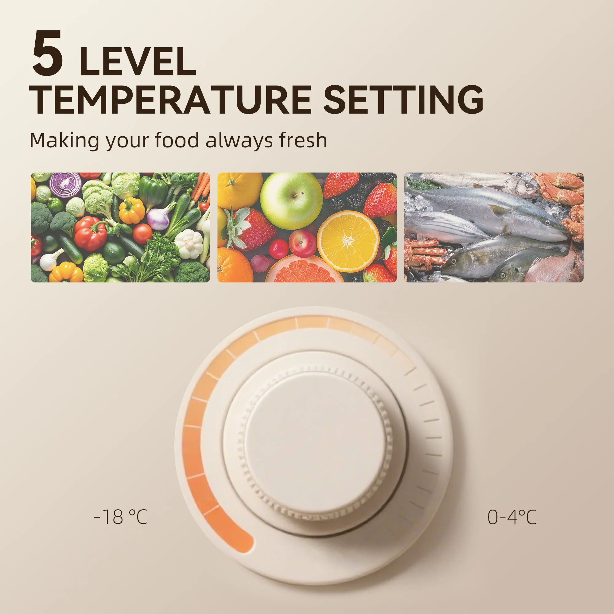 HOMCOM 88L Small Fridge Freezer With 5-Setting Thermostat, Inner Light - Image 25