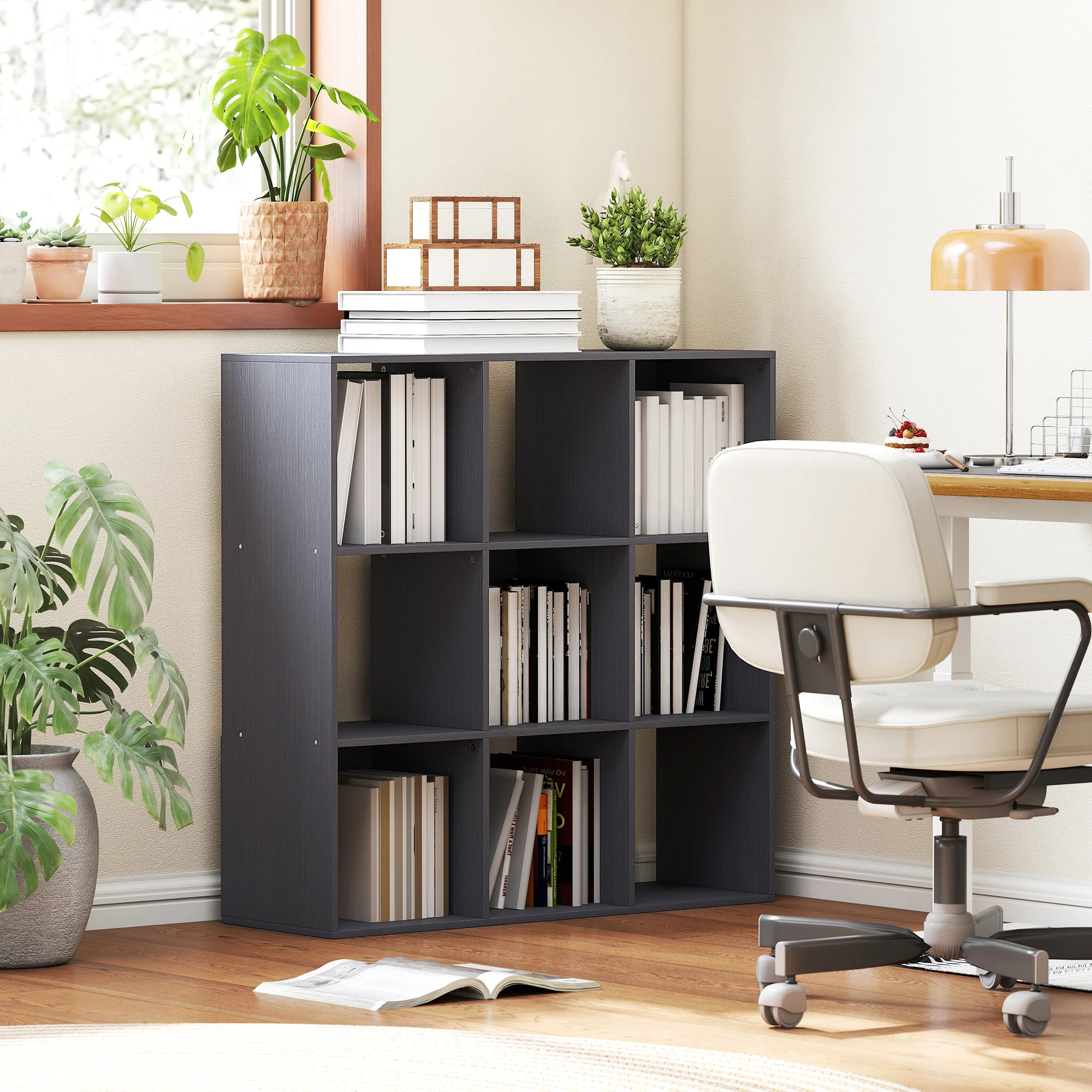 HOMCOM 9 Cube Storage Unit Cabinet Bookcase Display Shelves - Image 20