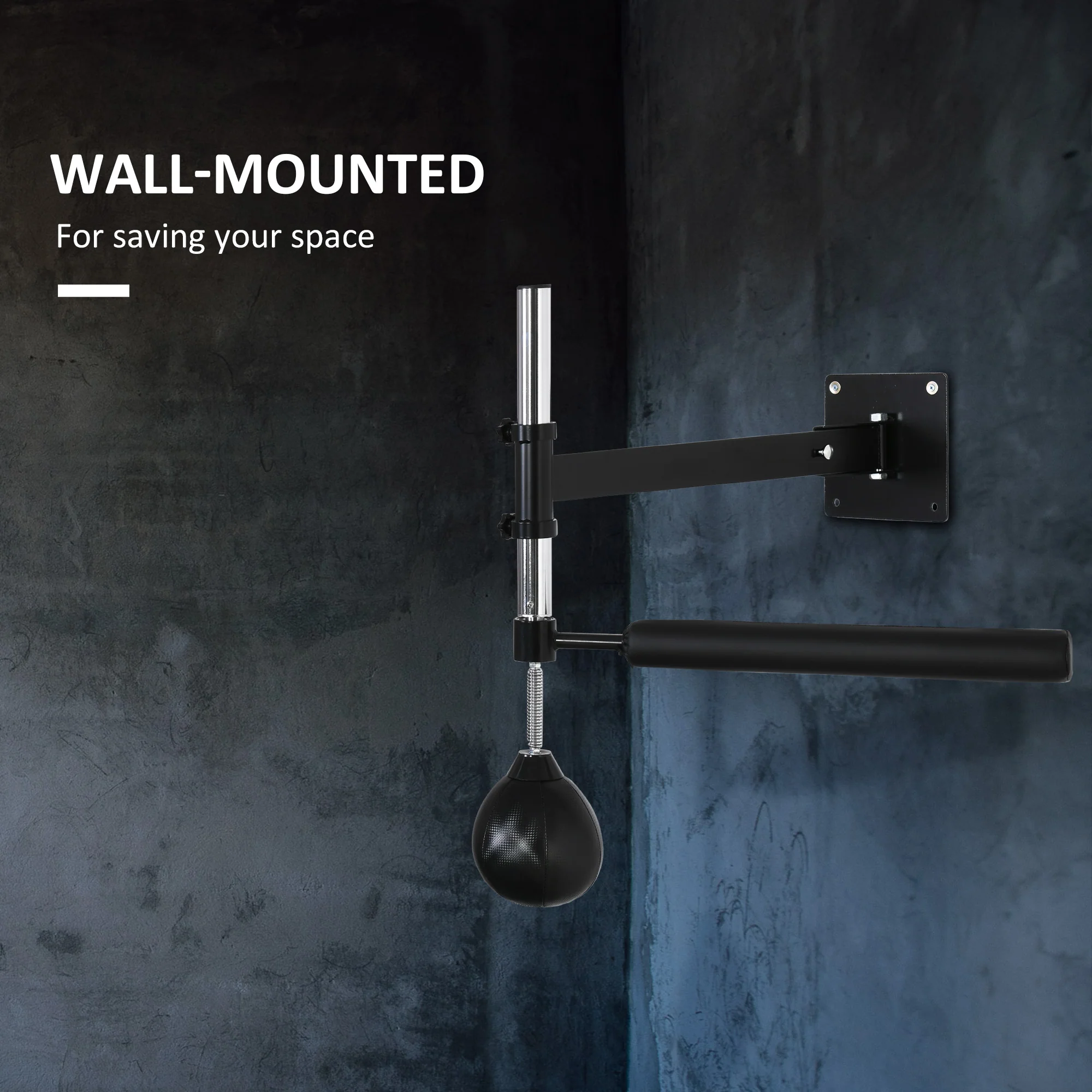 HOMCOM Adjustable Speed Bag Wall Mount, Boxing Equipment - Image 4