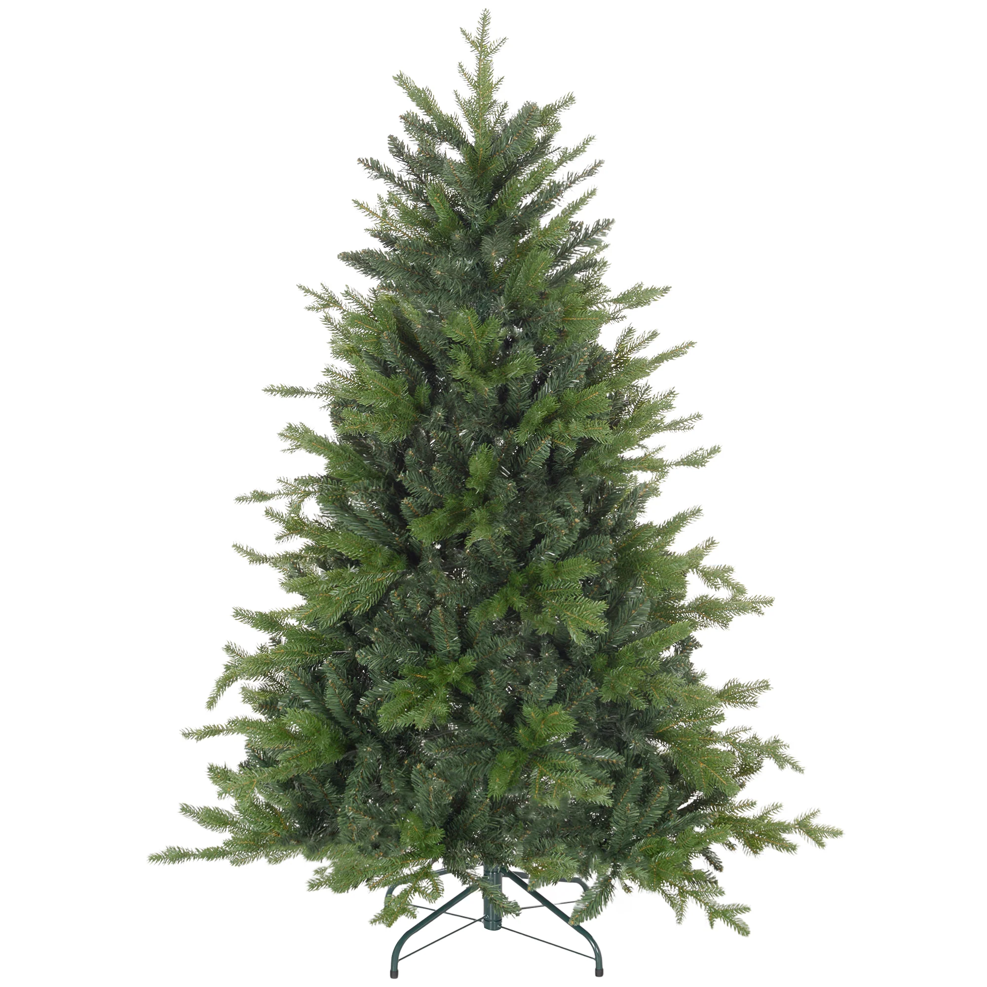 HOMCOM Artificial Christmas Tree with Metal Base, Hinged Branches - Image 10