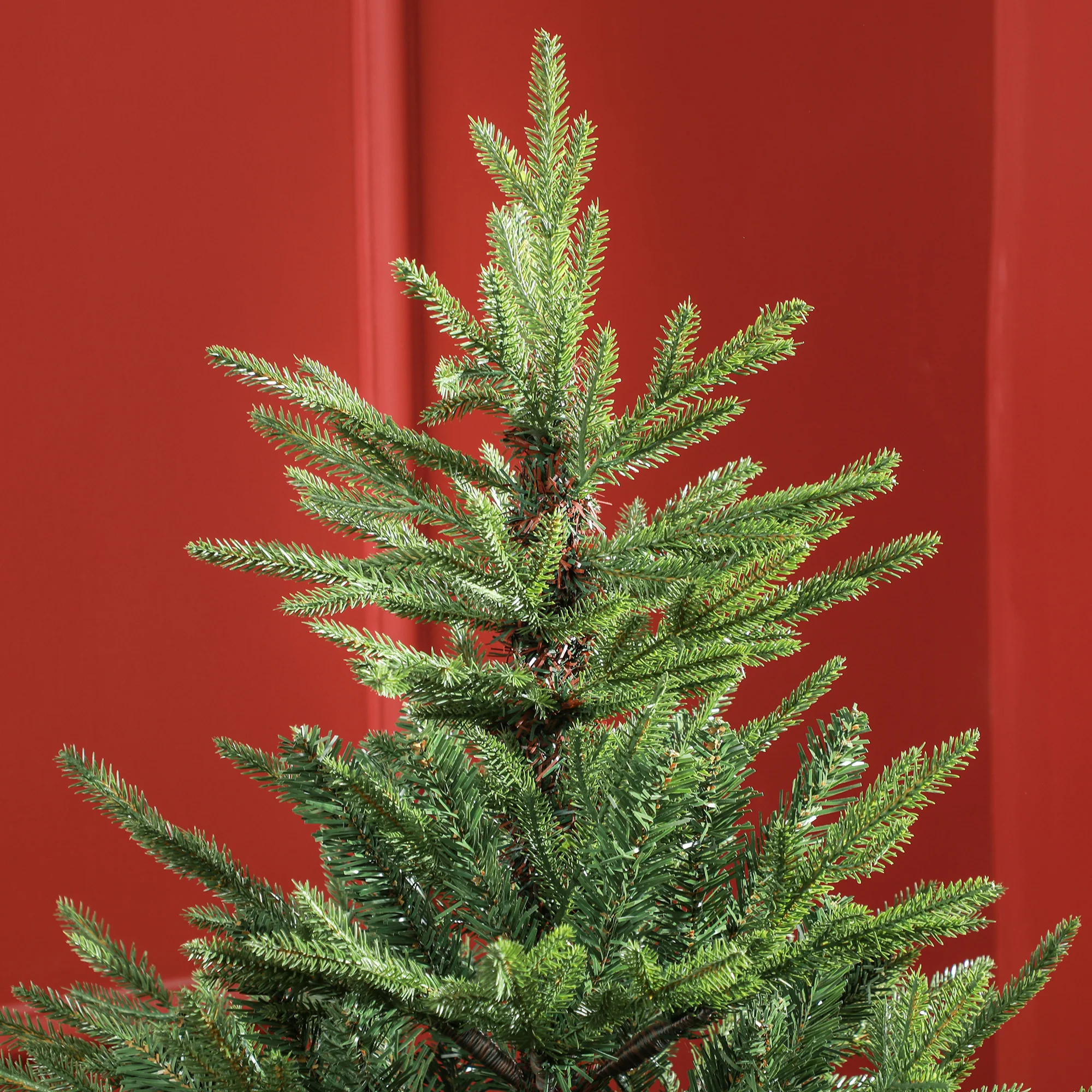 HOMCOM Artificial Christmas Tree with Realistic Hinged Branches, Green - Image 8