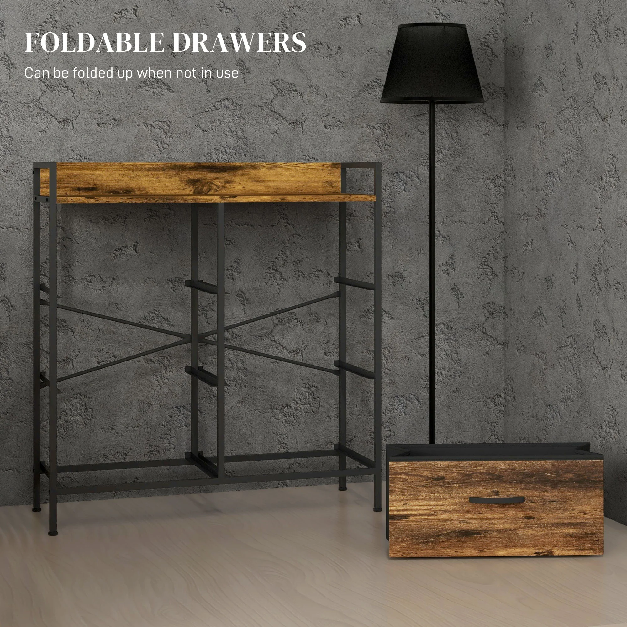 HOMCOM Bedroom Chest of Drawers 6 Drawer Dresser w/ Shelf - Image 15