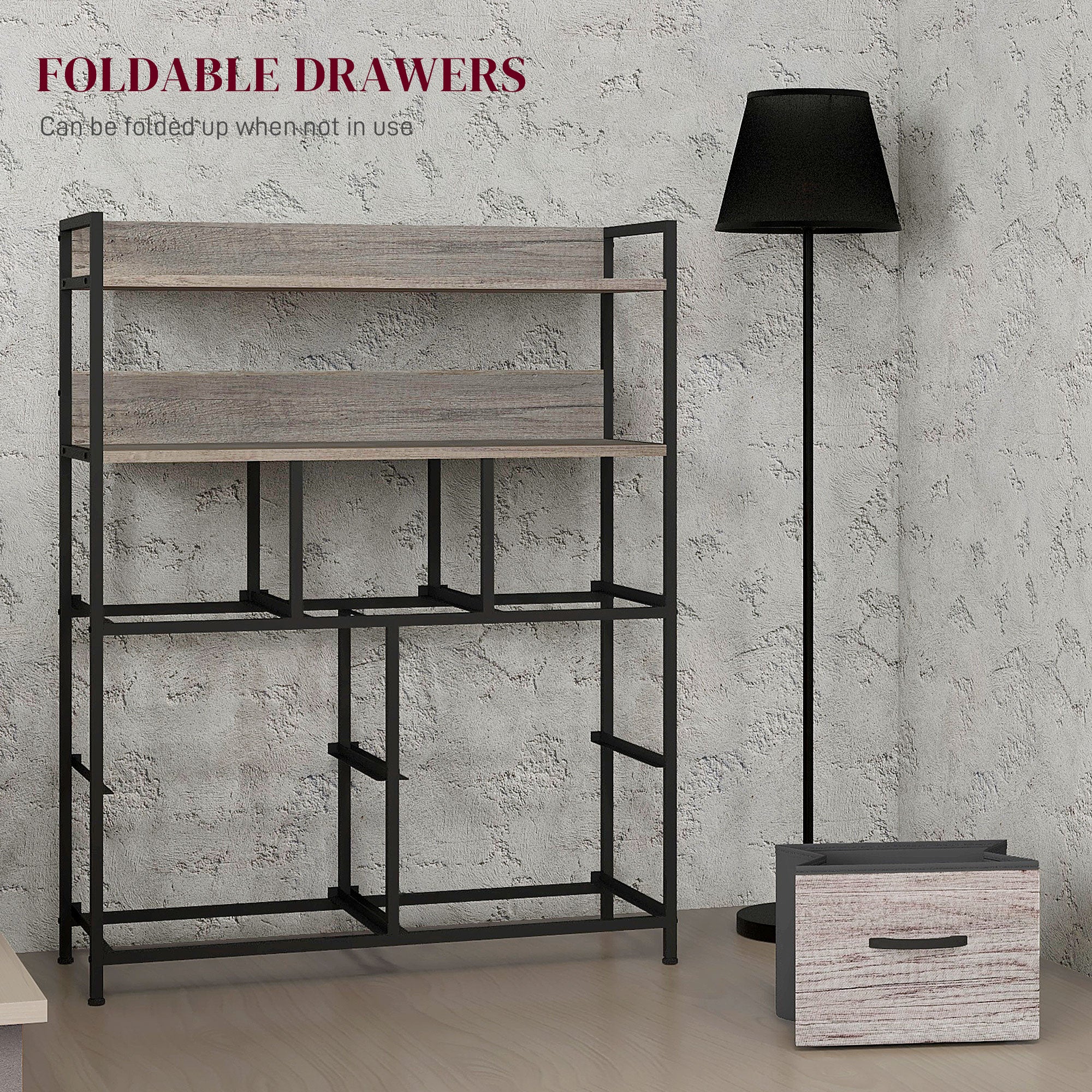 HOMCOM Bedroom Chest of Drawers 7 Drawer Dresser w/ Shelves - Image 15