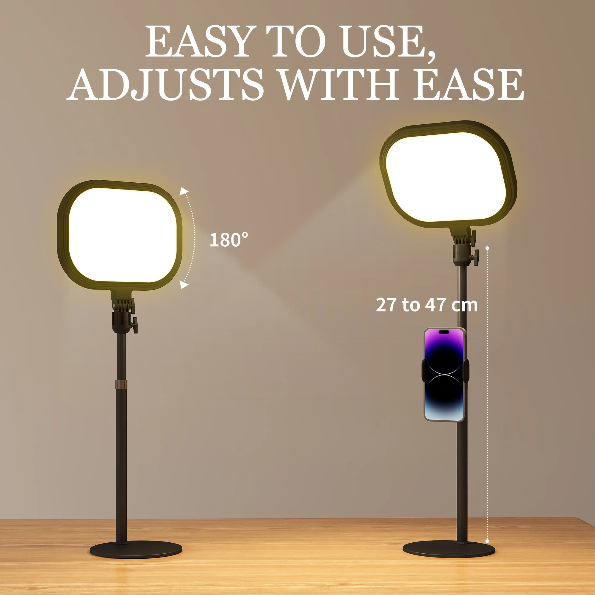 HOMCOM Bedside Table Lamp With 5 Colour Modes & 10 Brightness Levels, Black - Image 7