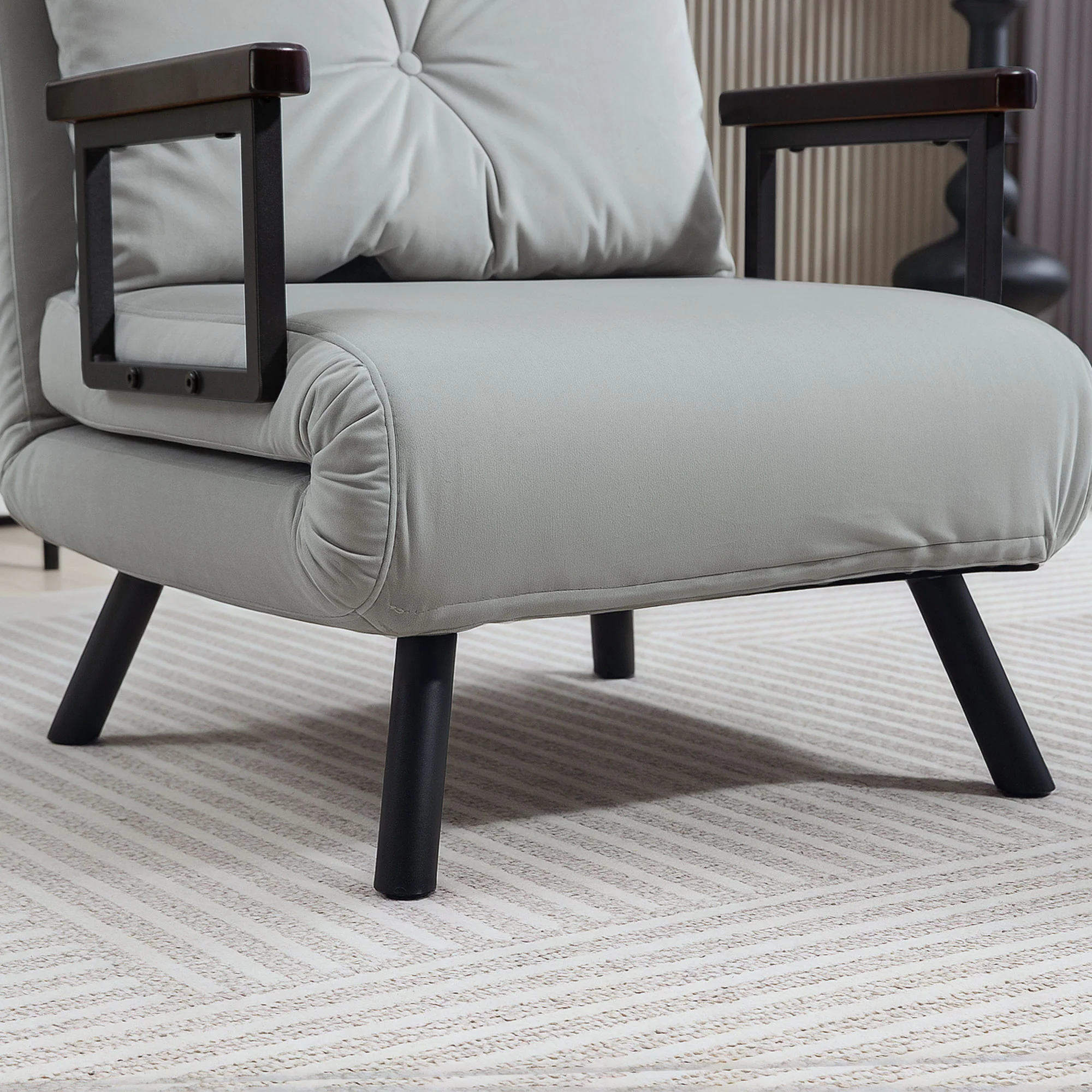 HOMCOM Click Clack Single Chair Bed Settee for Living Room - Image 17