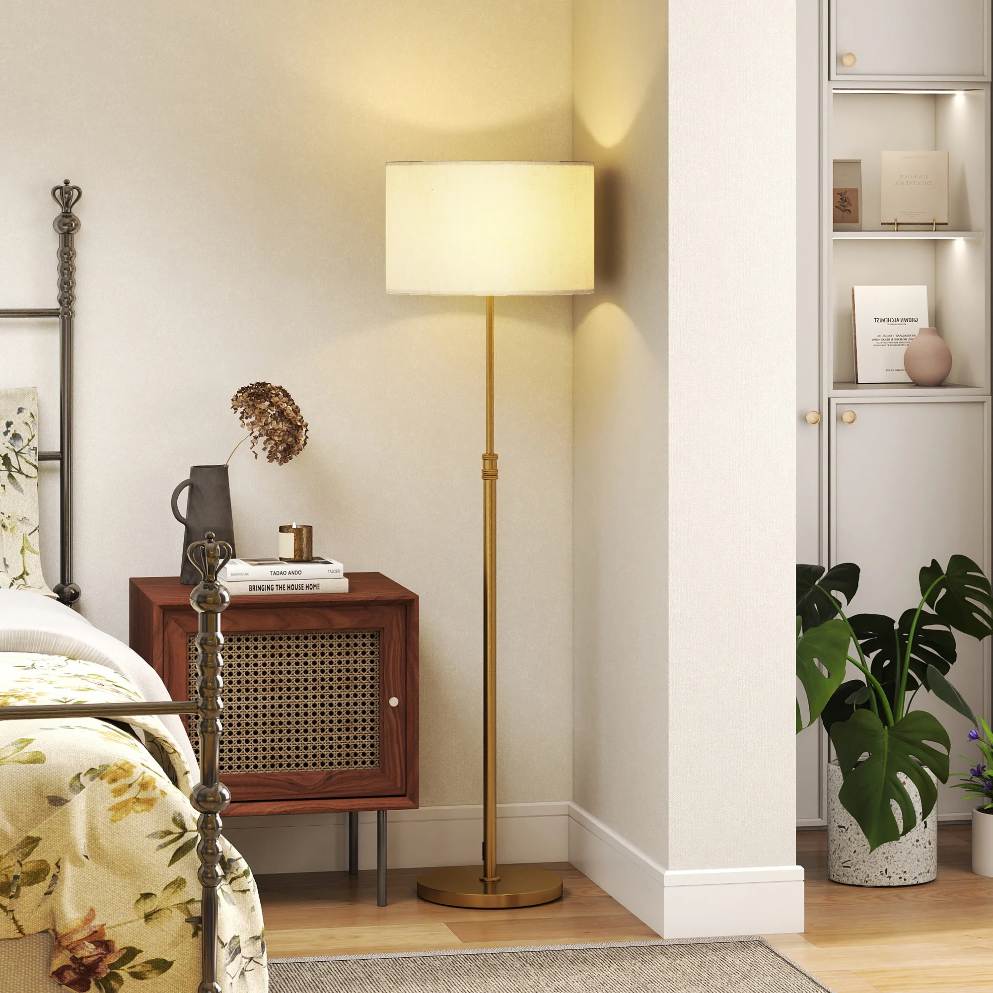 HOMCOM Dimmable Floor Lamp, Standing Lamp With Adjustable Colour Temperature - Image 9