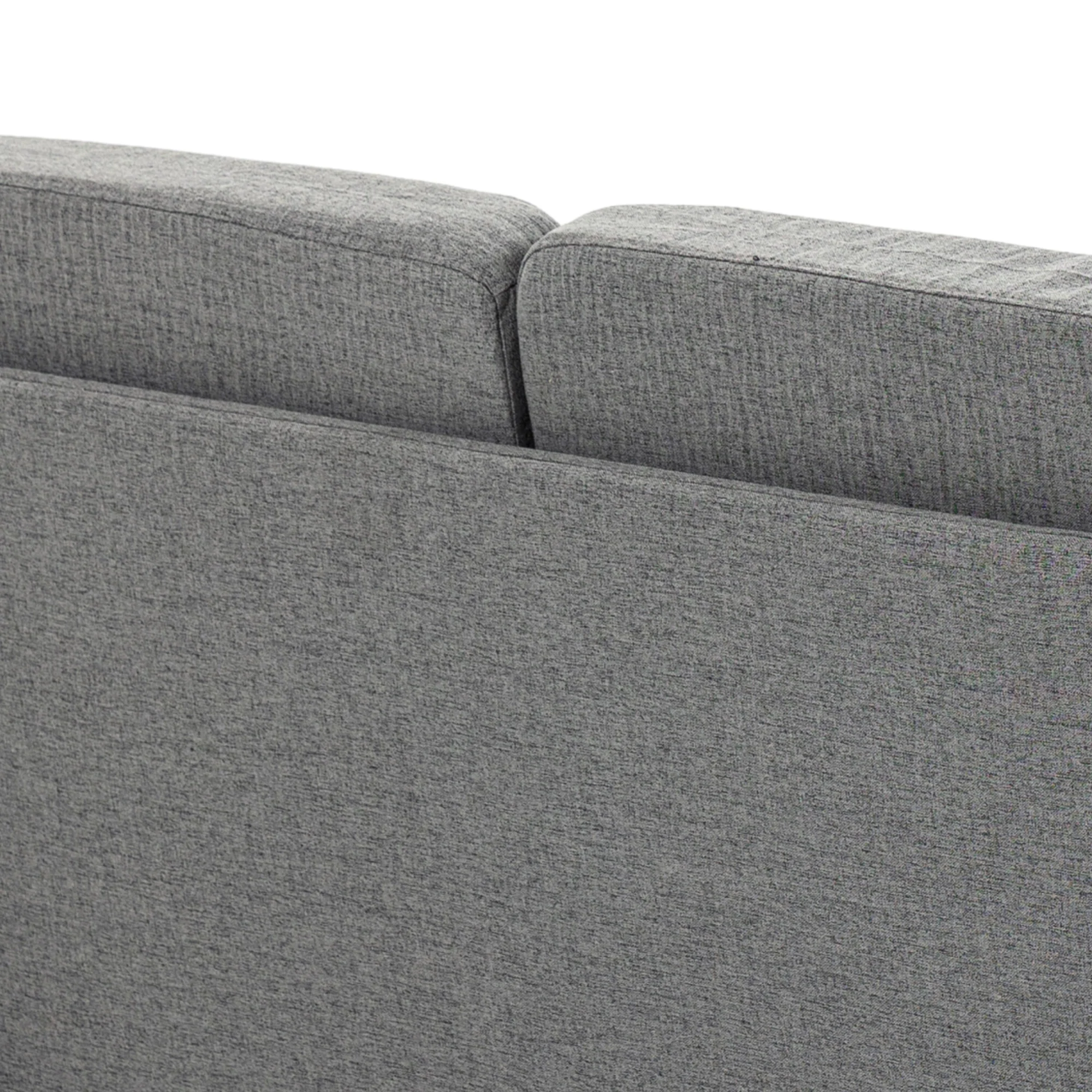 HOMCOM Double Seat Sofa Linen Upholstery Loveseat Couch w/ Armrests, Grey - Image 9