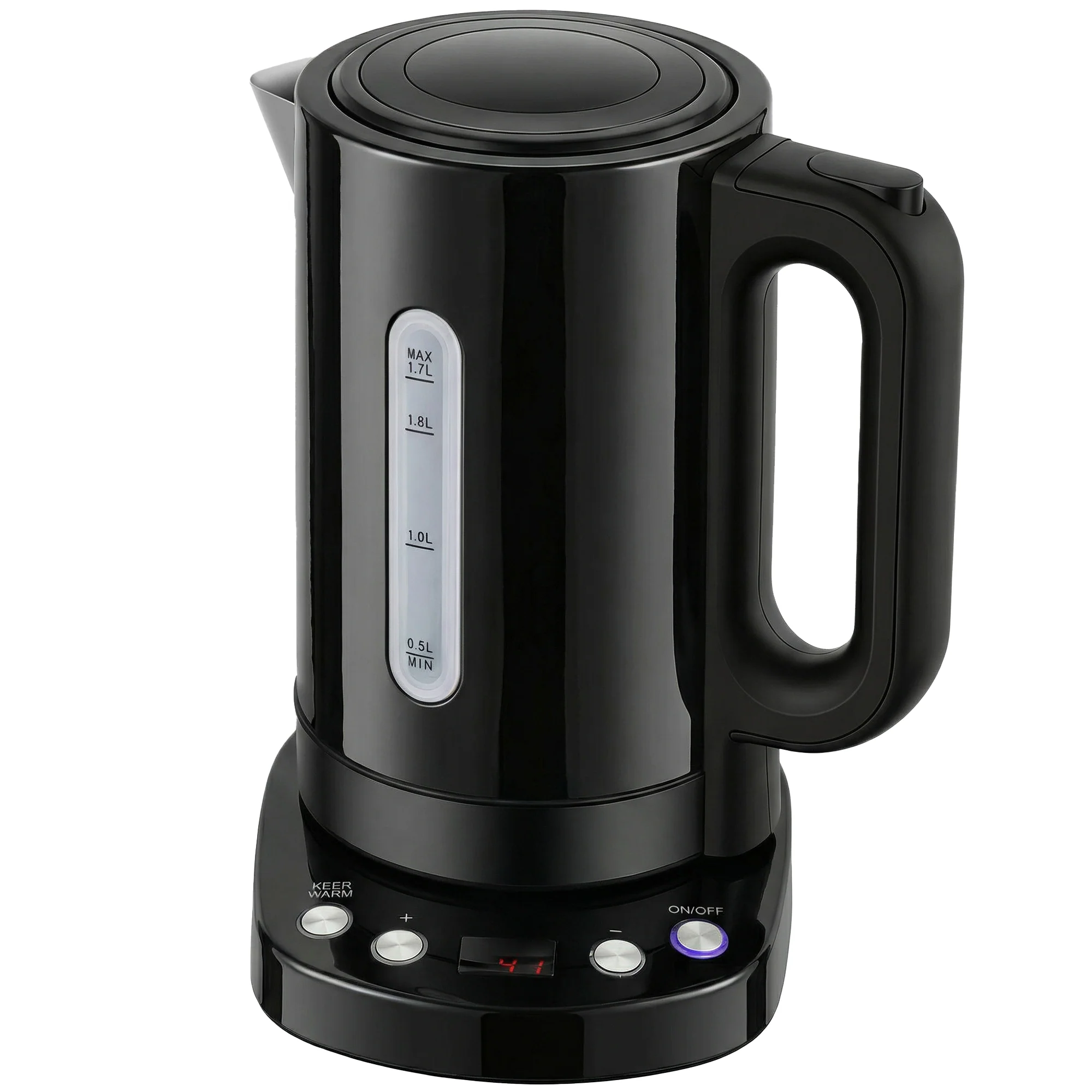 HOMCOM Electric Kettle, 1.7L Fast Boil, 3kW Water Kettle With Strix Thermost