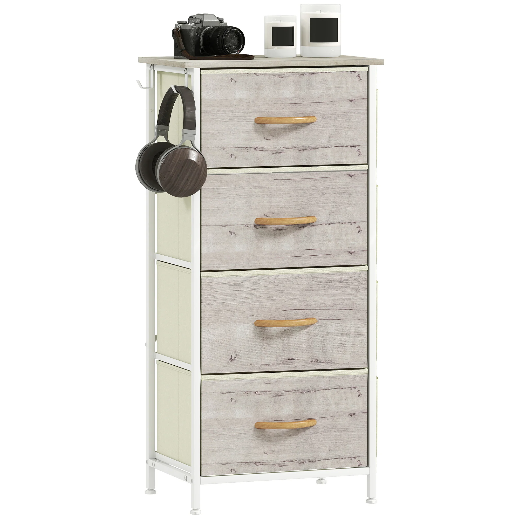 HOMCOM Fabric Chest Of Drawers, 4 Drawer Dresser For Bedroom - Image 19