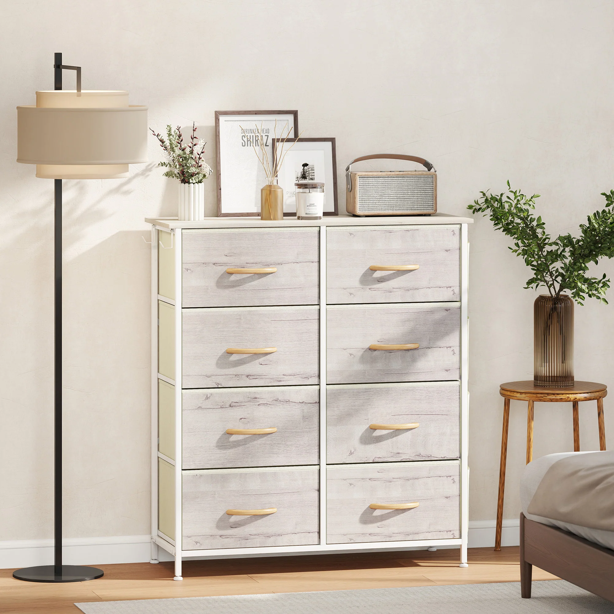 HOMCOM Fabric Chest Of Drawers, 8 Drawer Dresser For Bedroom - Image 20