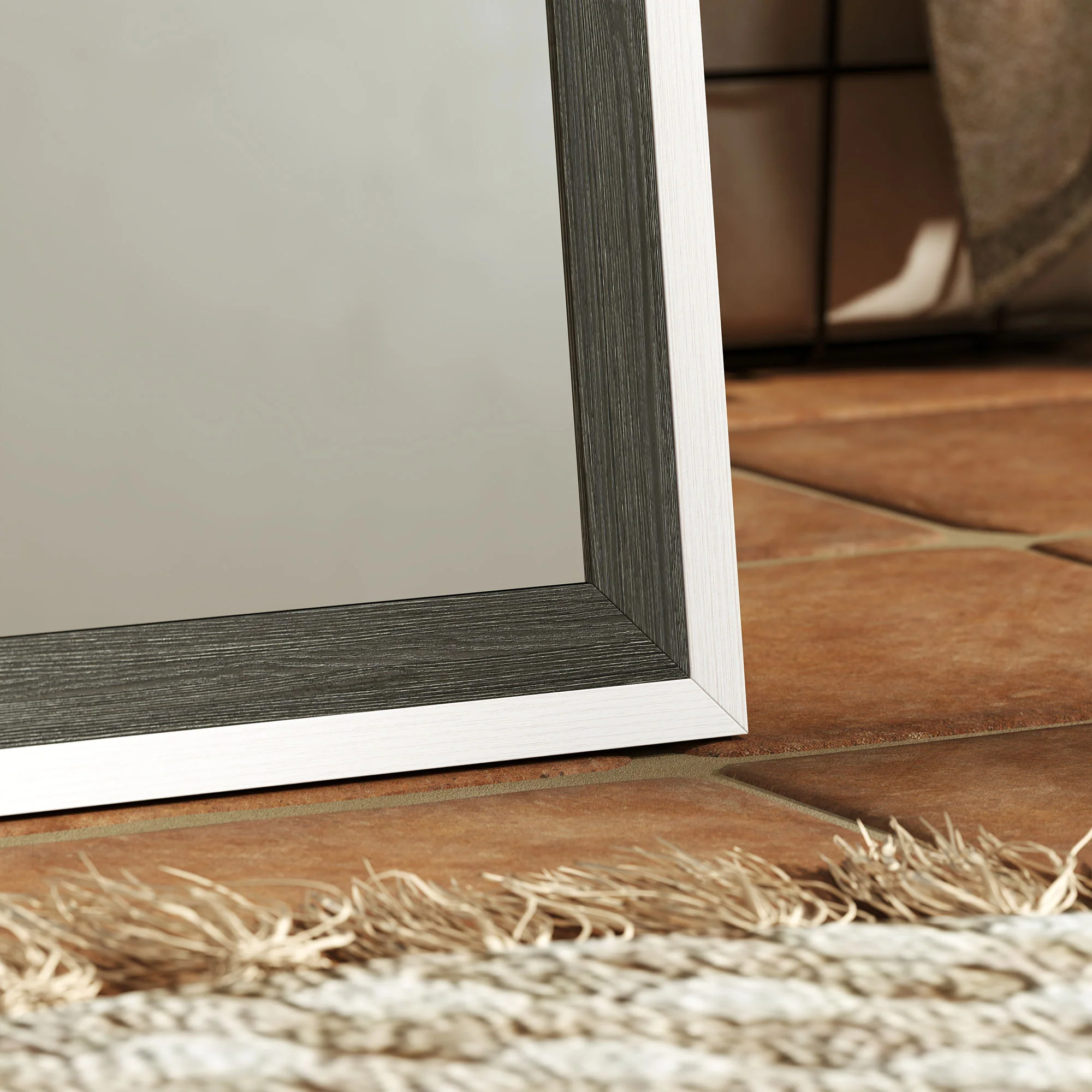 HOMCOM Full Length Mirror, Standing Leaning Wall, 163 X 53 Cm - Image 7