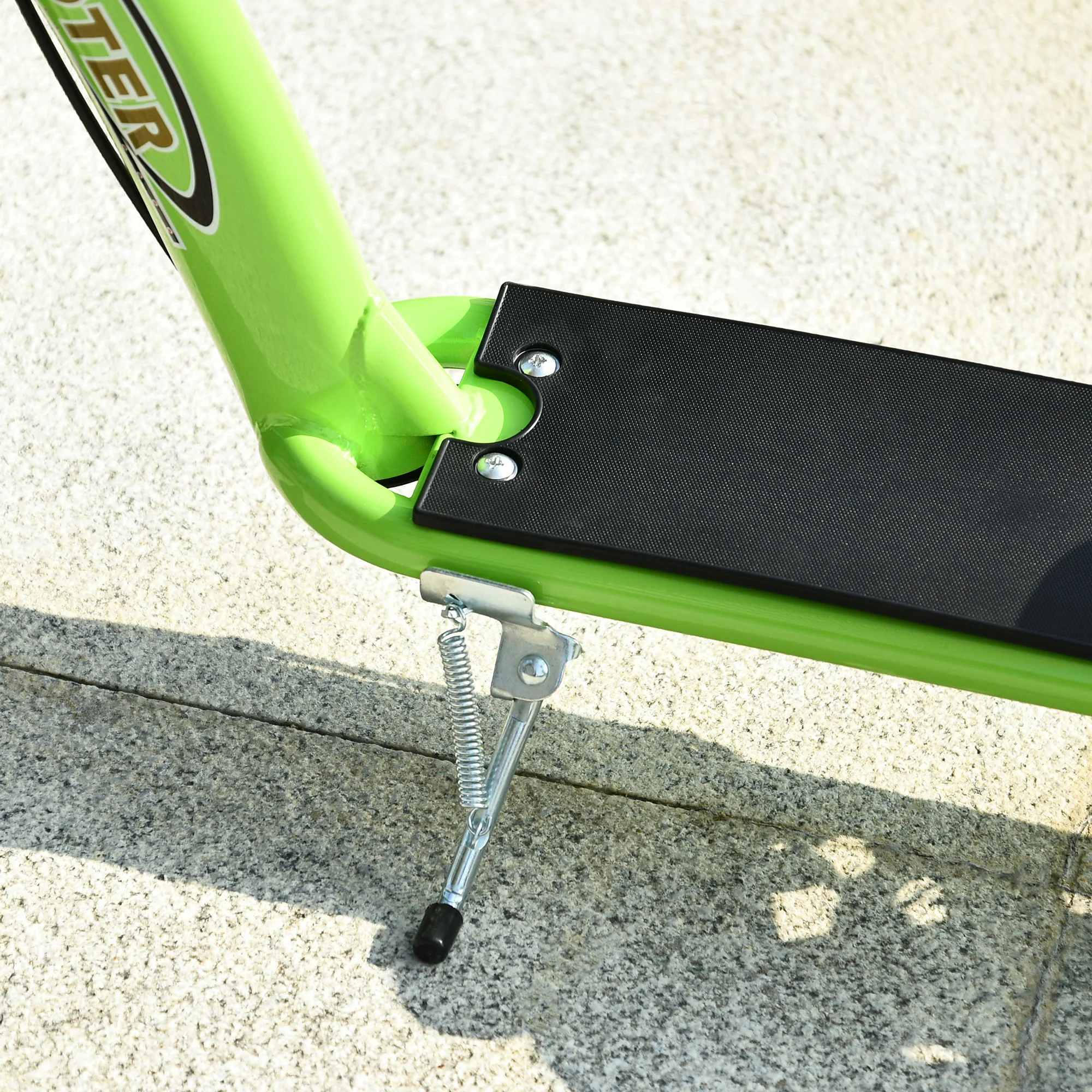 HOMCOM Kids Stunt Scooter With 12 Inch Rubber Wheels Adjustable Handlebar Green - Image 8