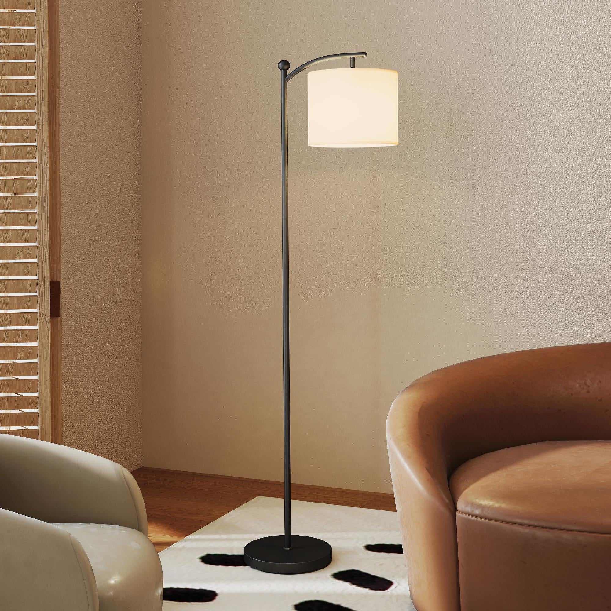 HOMCOM LED Floor Lamp with Dimmable Colours Temperature & Brightness, Black - Image 9
