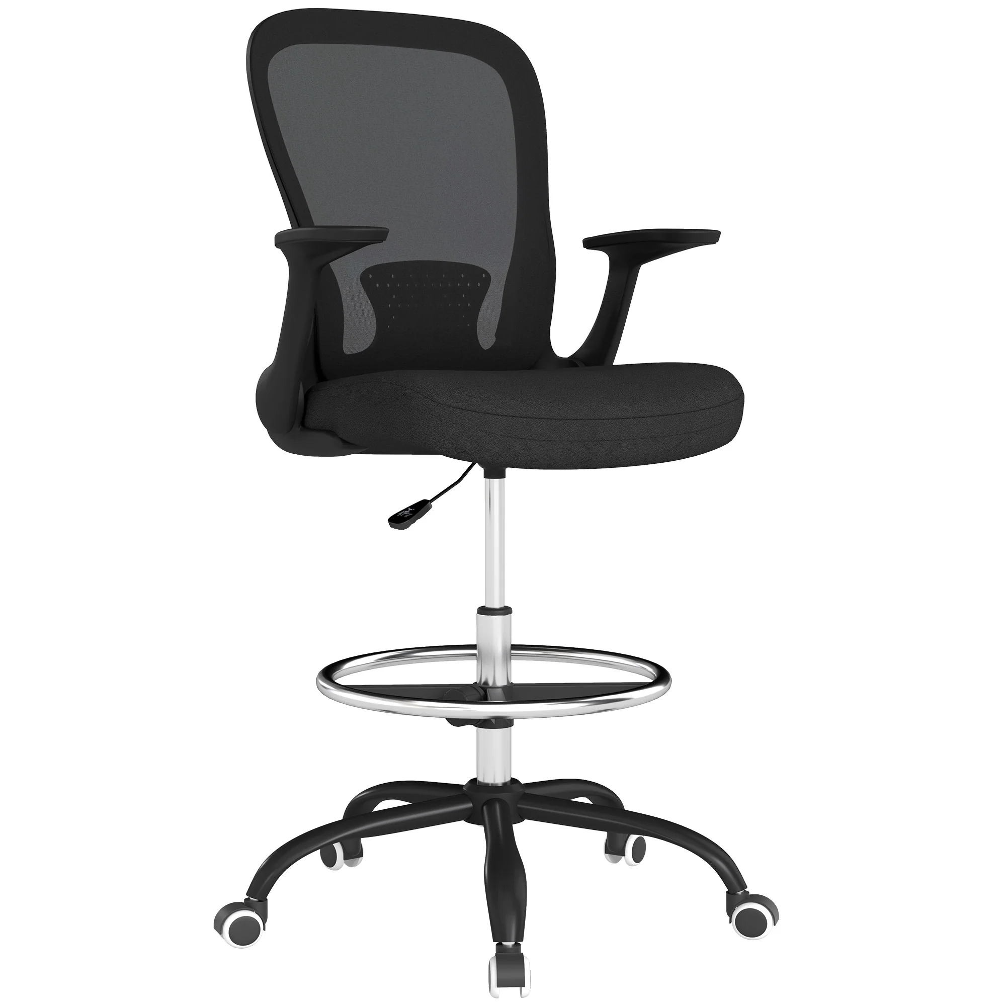 HOMCOM Mesh Draughtsman Chair, Ergonomic Drafting Chair - Image 19