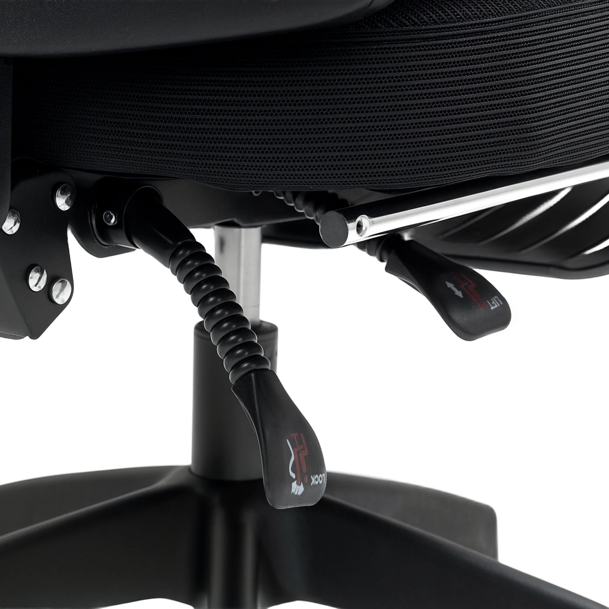 HOMCOM Mesh Ergonomic Office Chair with Lumbar Support, Headrest - Image 9