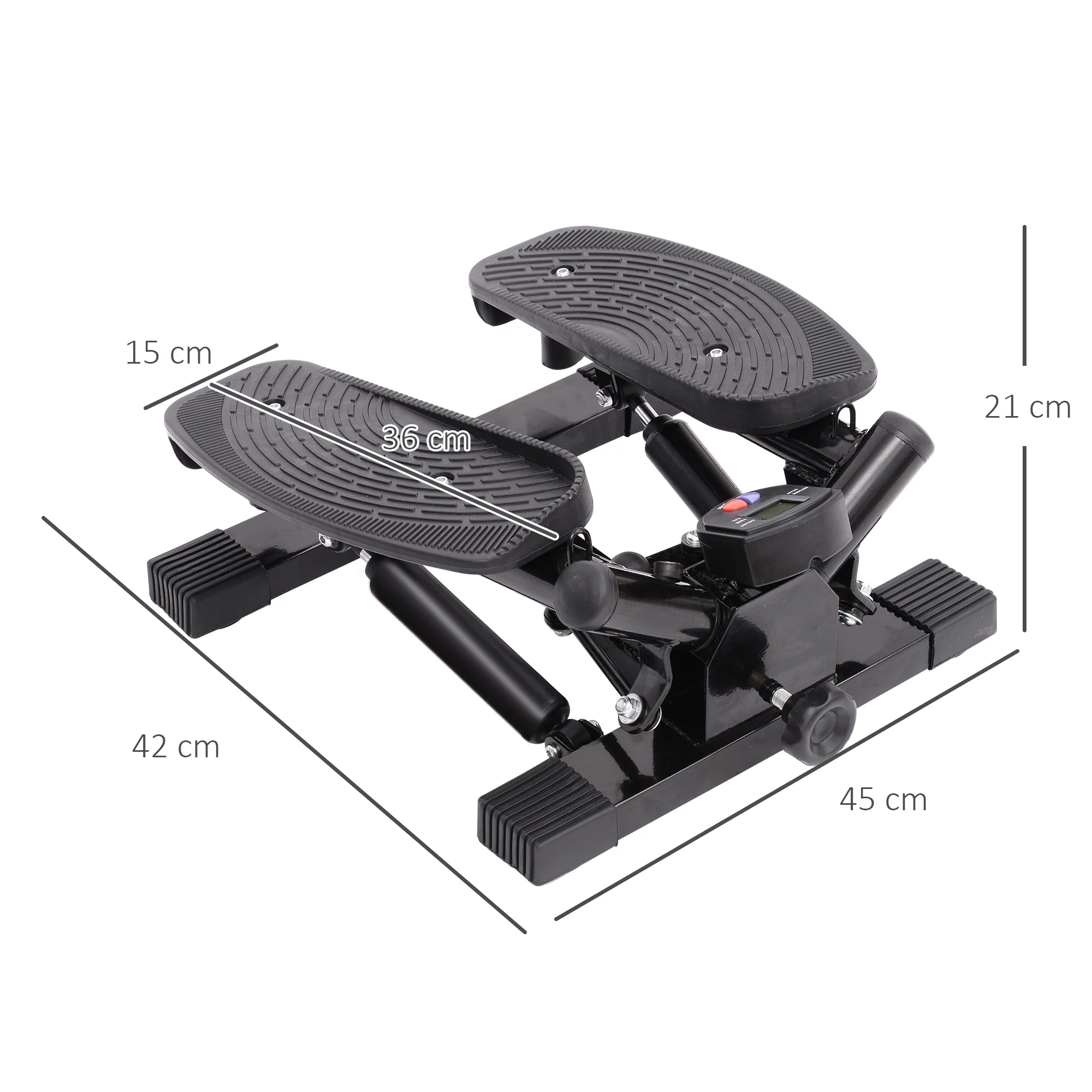 HOMCOM Mini Stepper Legs Arms Thigh Toner Toning Machine Workout Fitness - Image 5