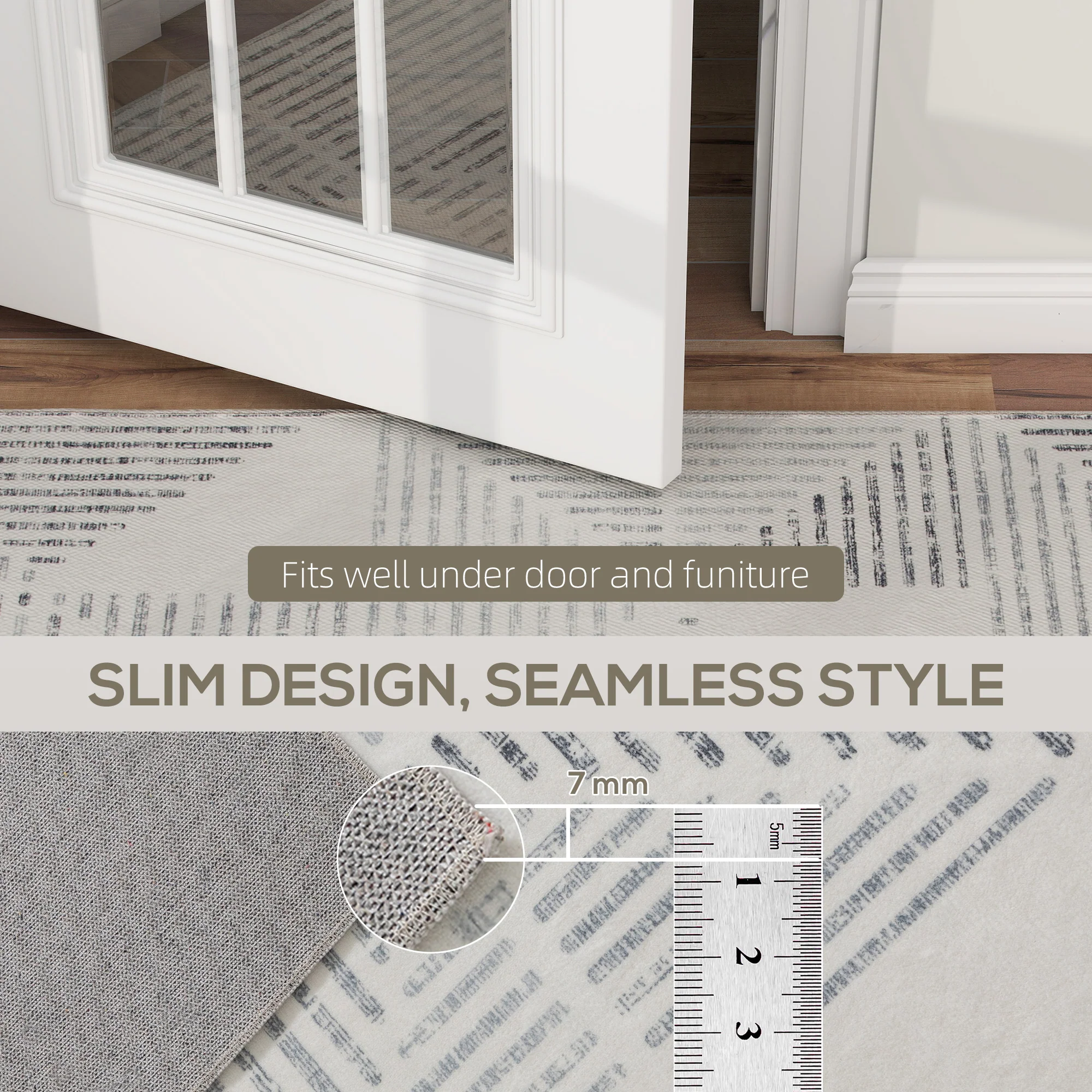 HOMCOM Non-Slip Large Rug for Living Room - Image 16