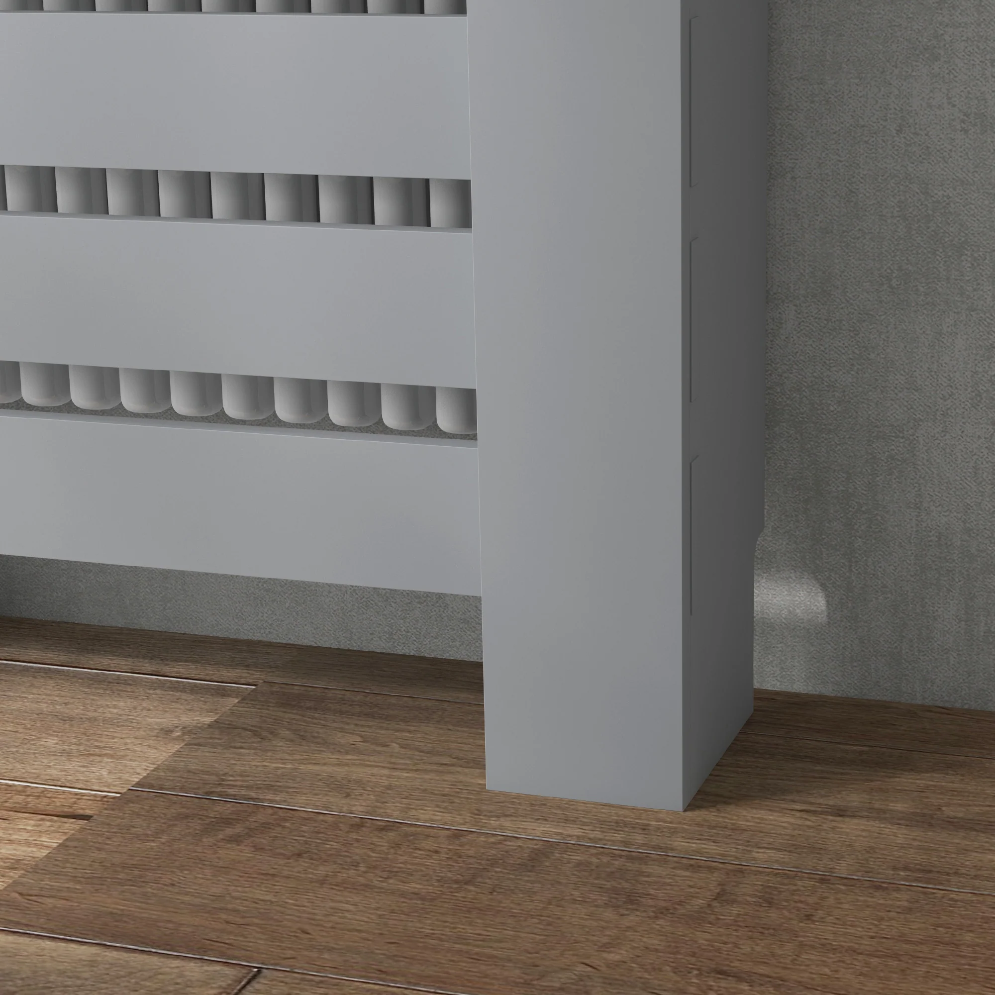 HOMCOM Radiator Cover With Drawer, Horizontal Slat - Image 9