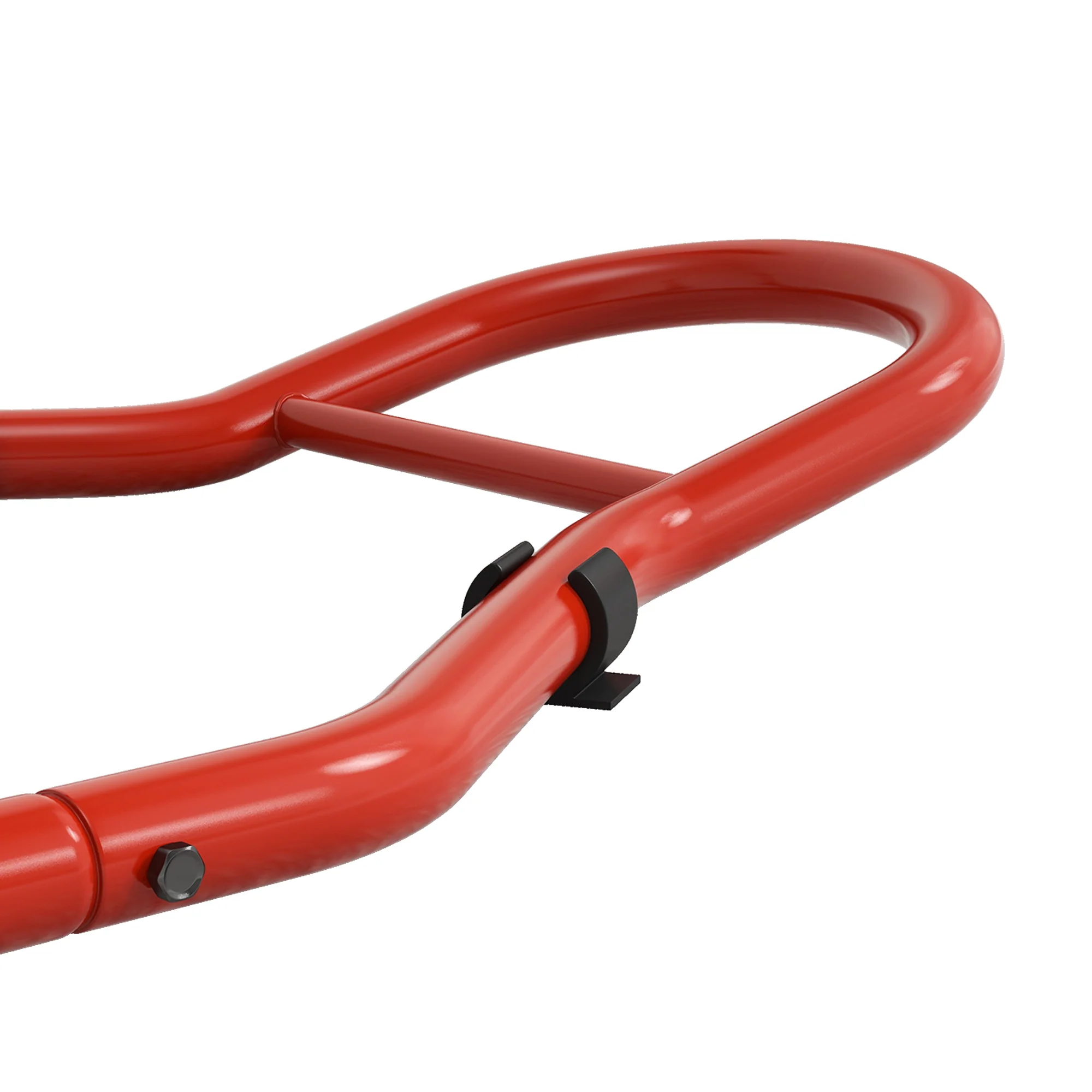 Homcom Rear Motorcycle Paddock Stand with U&L Shaped Adapters, Red - Image 8