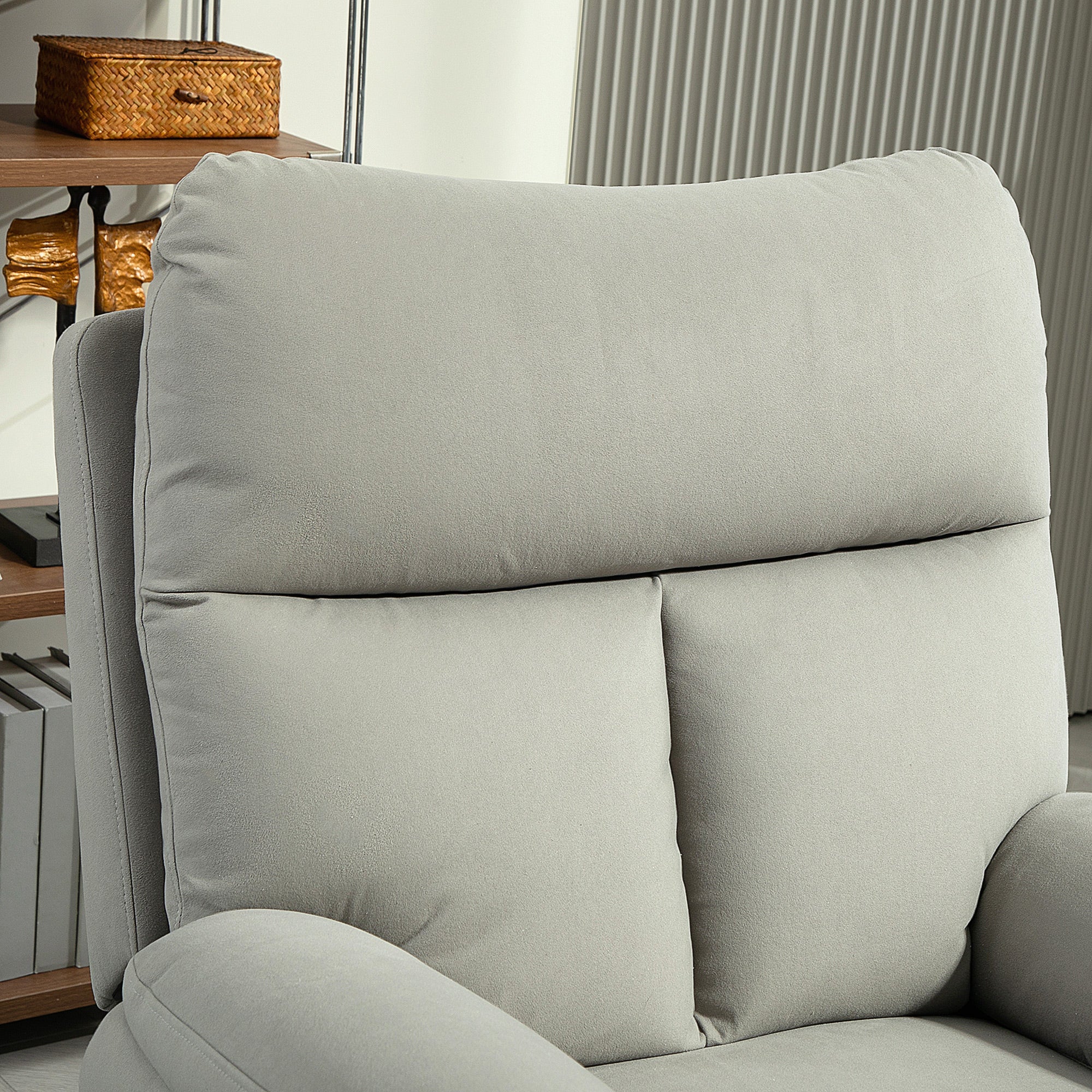 HOMCOM Recliner Armchair, Reclining Chair With Adjustable Leg Rest - Image 8