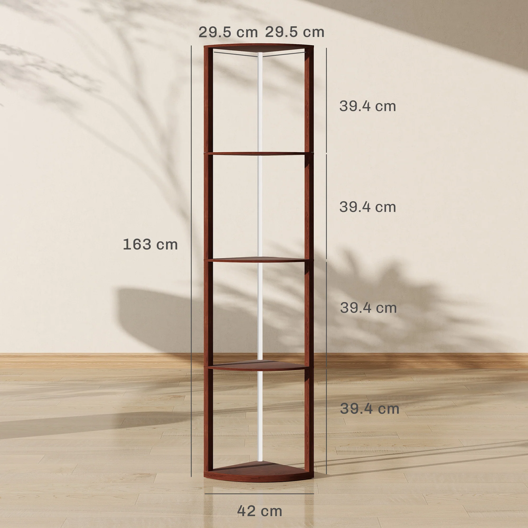 HOMCOM RGB LED Floor Lamp With Shelves And Remote Control For Living Room - Image 23