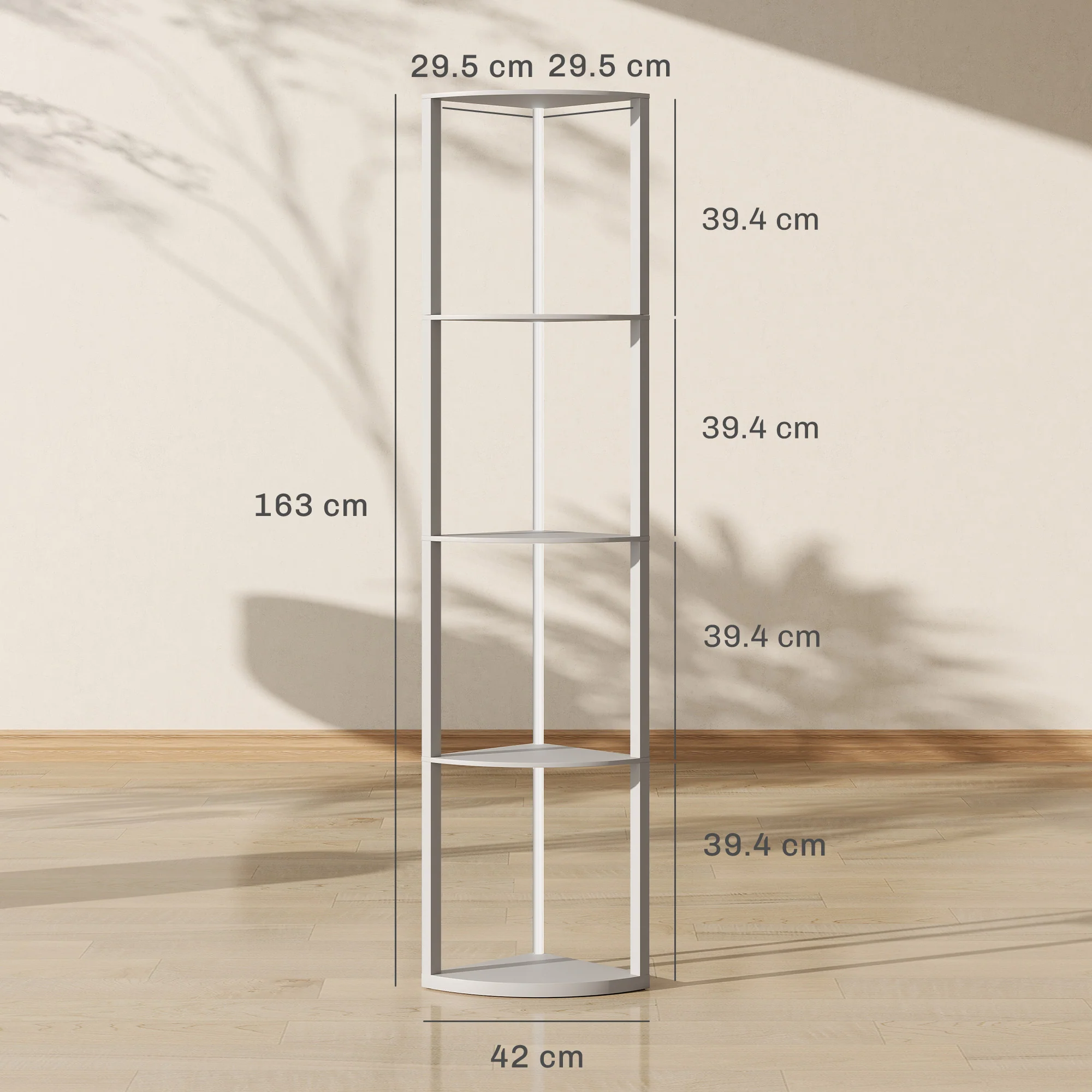 HOMCOM RGB LED Floor Lamp With Shelves And Remote Control For Living Room - Image 32