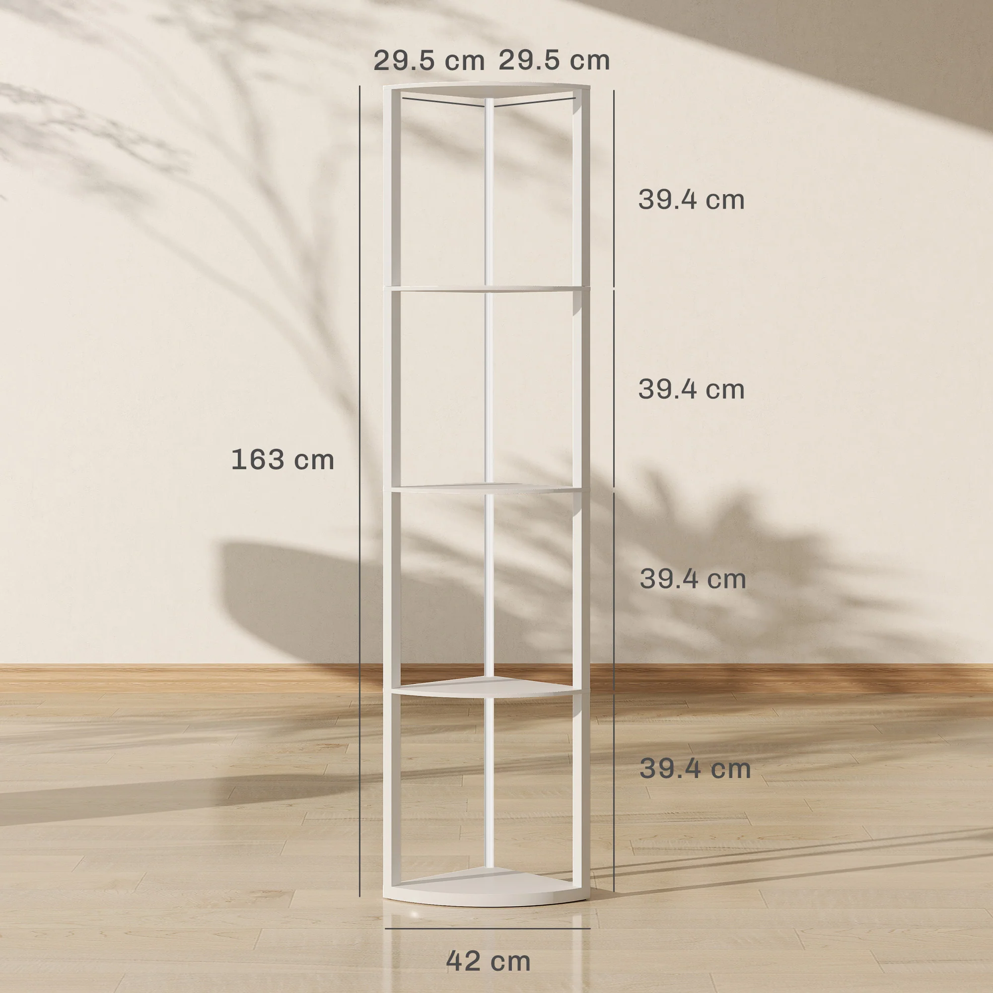 HOMCOM RGB LED Floor Lamp With Shelves And Remote Control For Living Room - Image 50