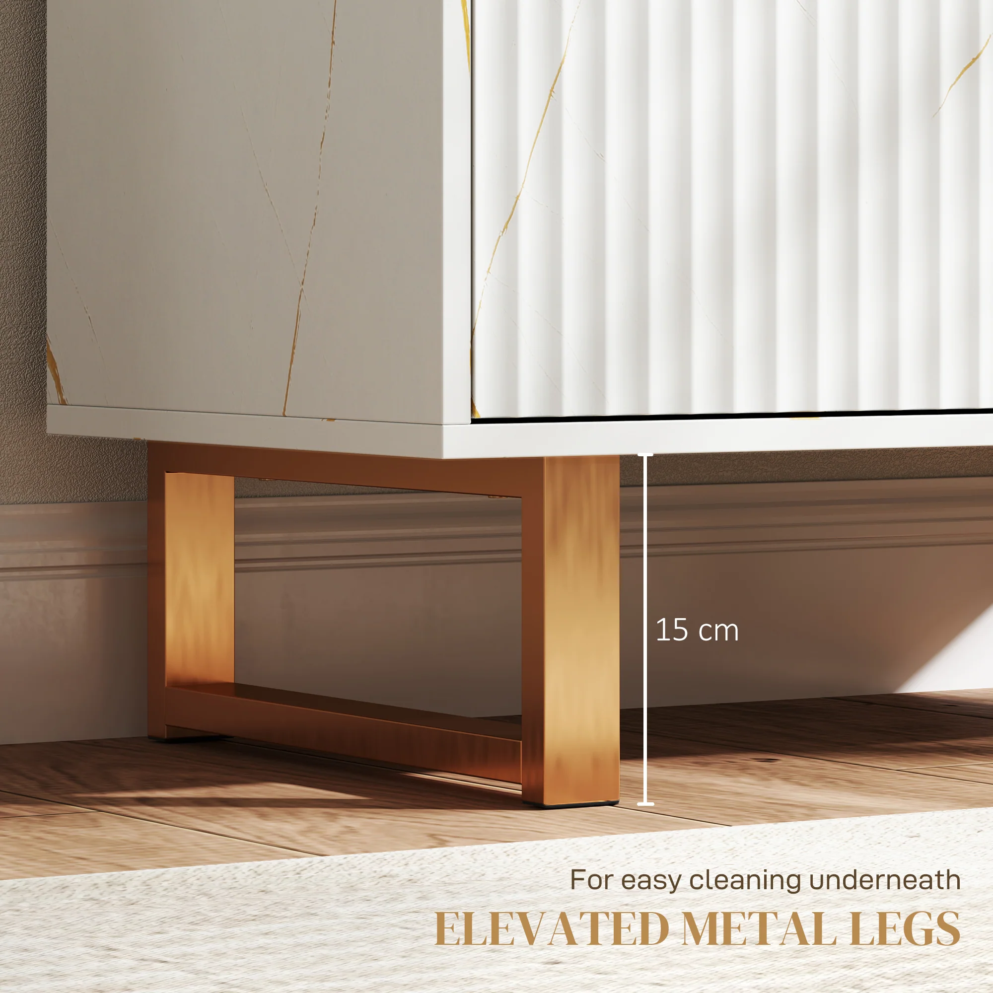 HOMCOM Sideboard, Buffet Cabinet with 2 Doors and Adjustable Shelves - Image 15