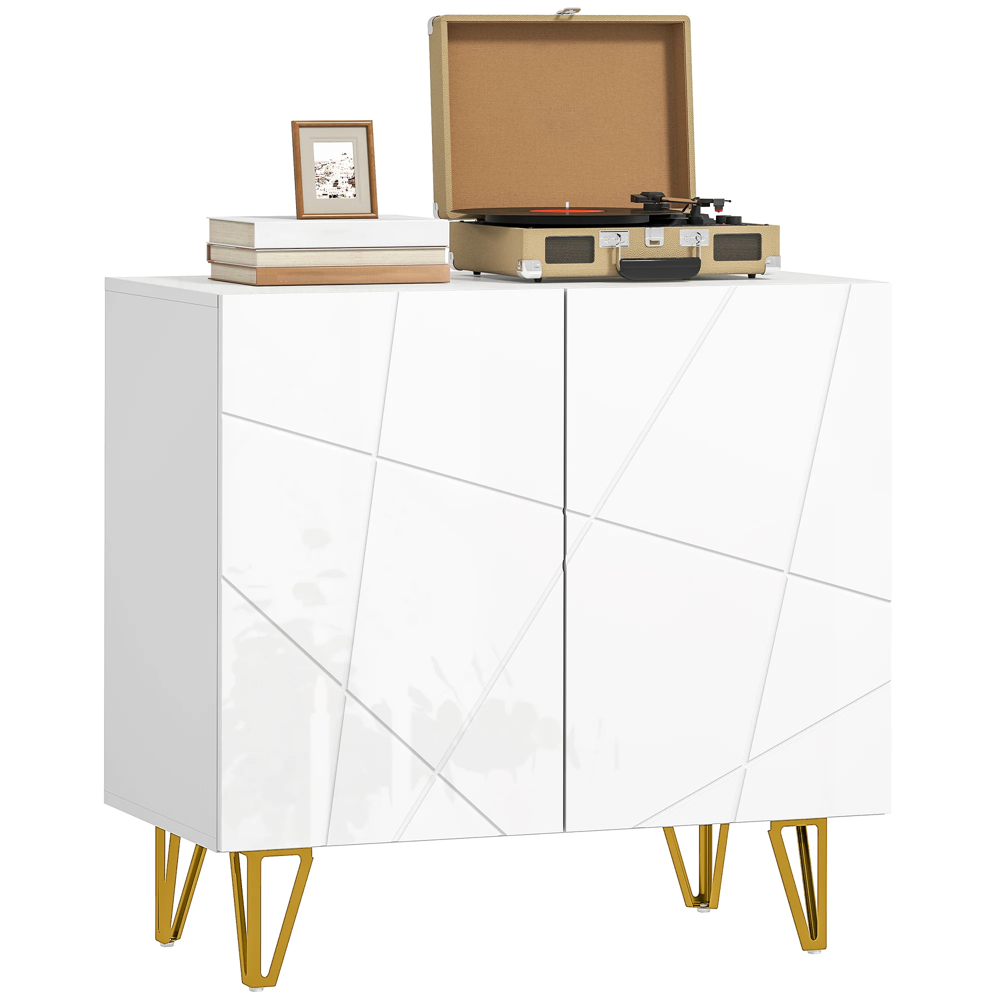 HOMCOM Storage Cabinet, Sideboard With Adjustable Shelf - Image 10
