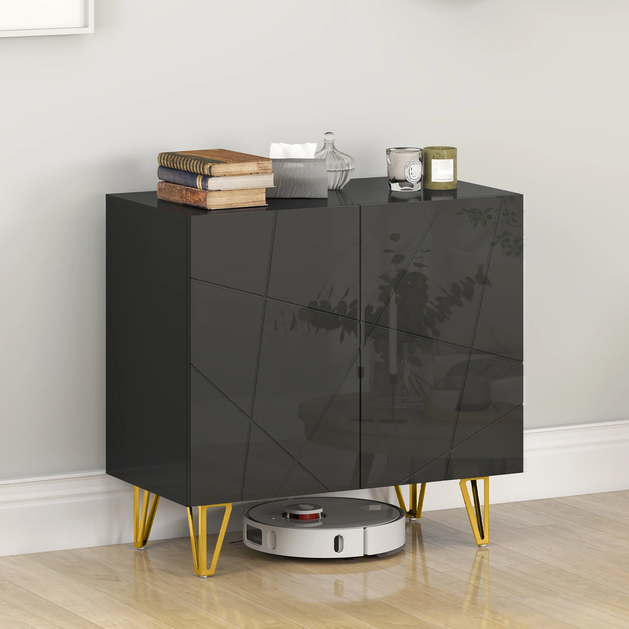 HOMCOM Storage Cabinet, Sideboard With Adjustable Shelf - Image 9