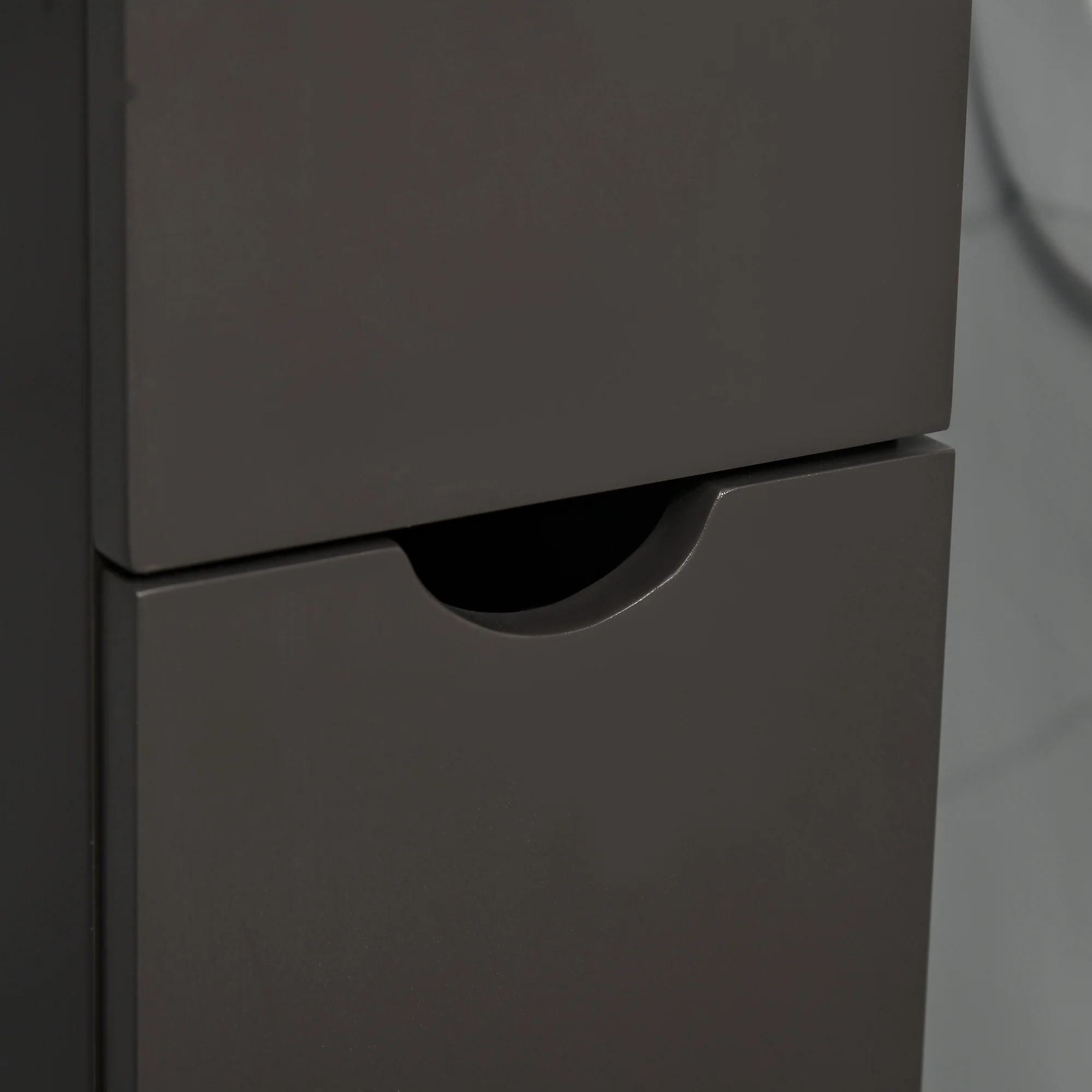 HOMCOM Tall Bathroom Storage Cabinet With Shelf And Drawers, Brown - Image 8