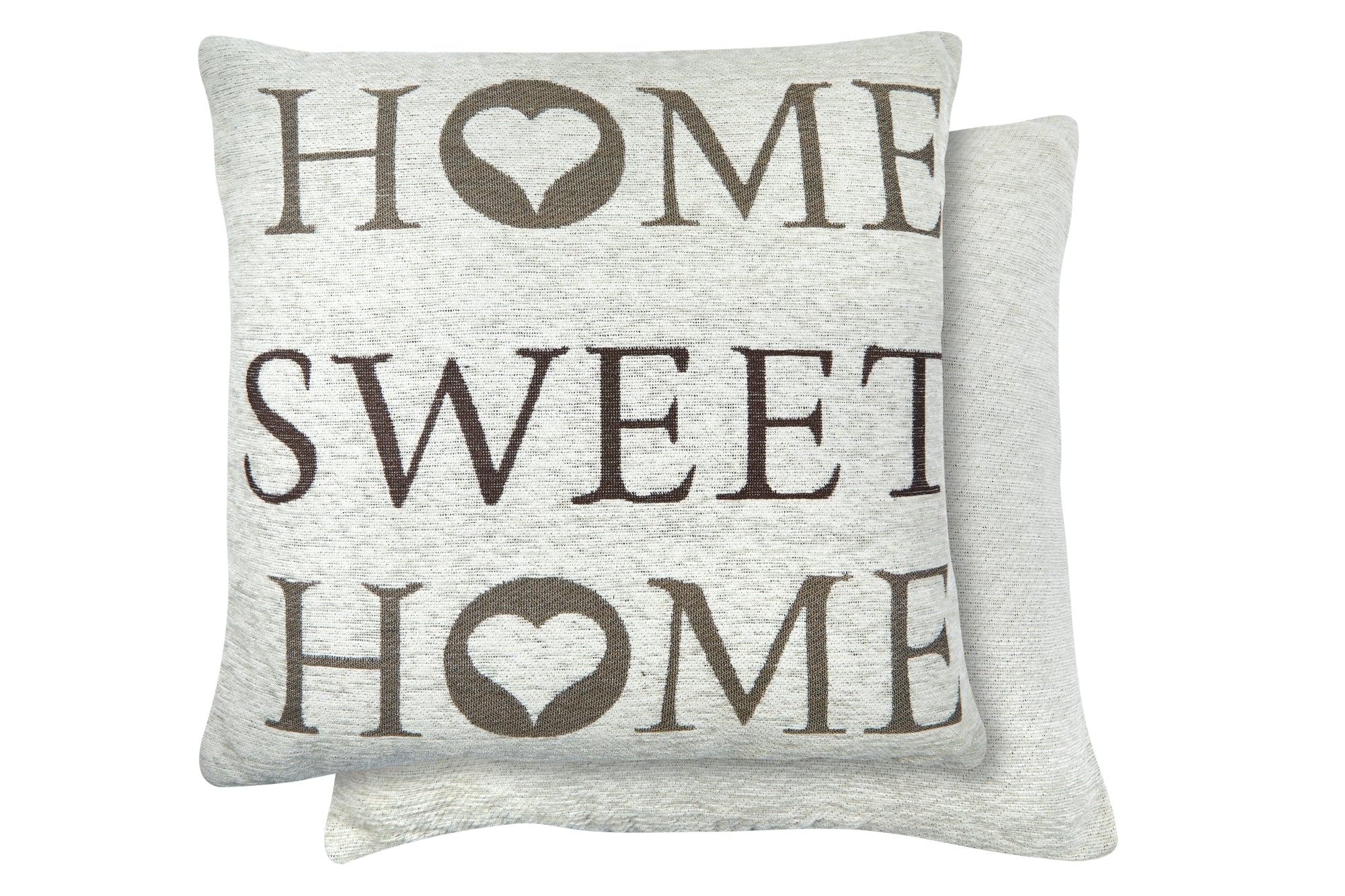 Home Sweet Home Jacquard Cushion Cover in Beige - Image 2